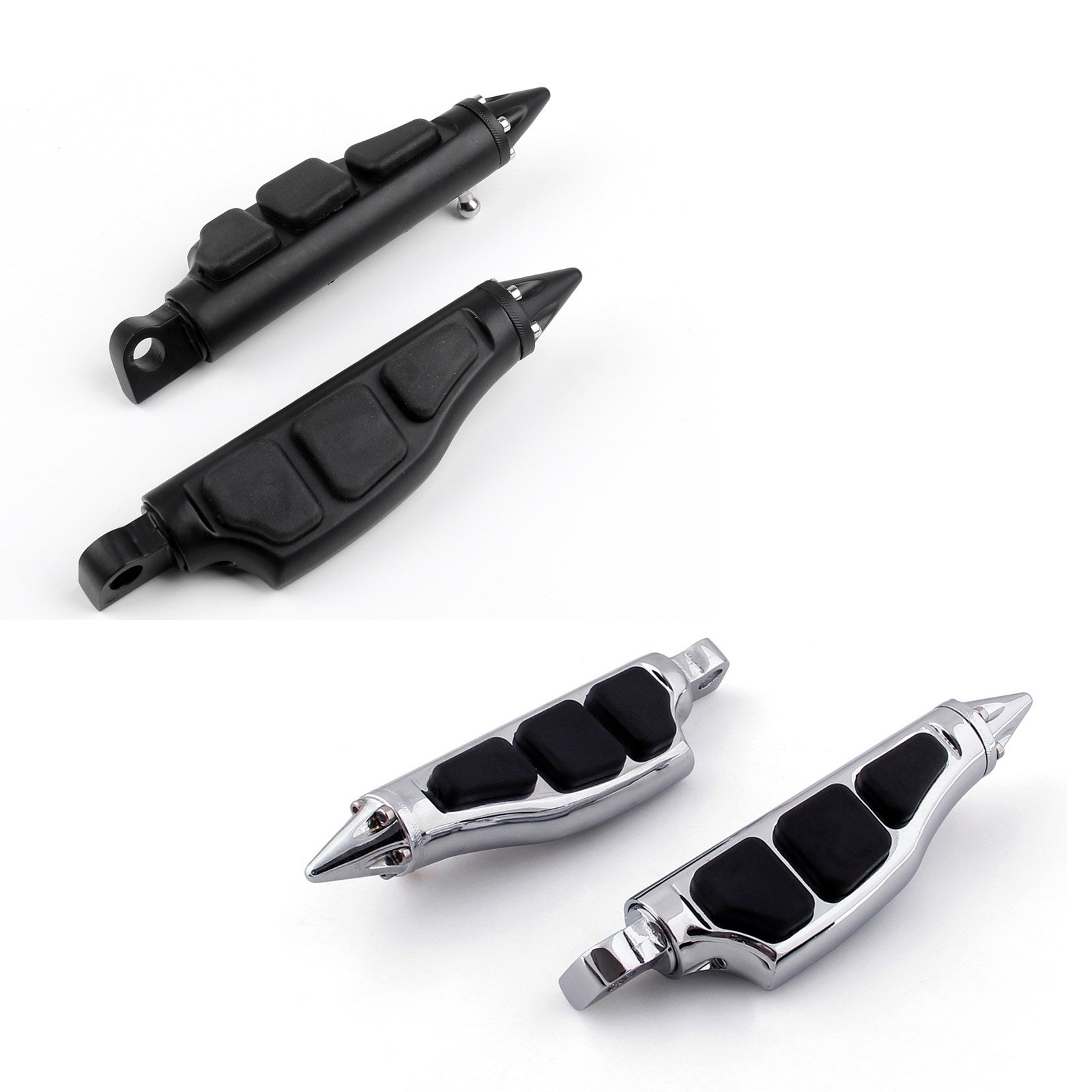 4475 Stiletto Pegs Footpegs For Harley Softail Sportster Dyna Glide Fat Boy BLK