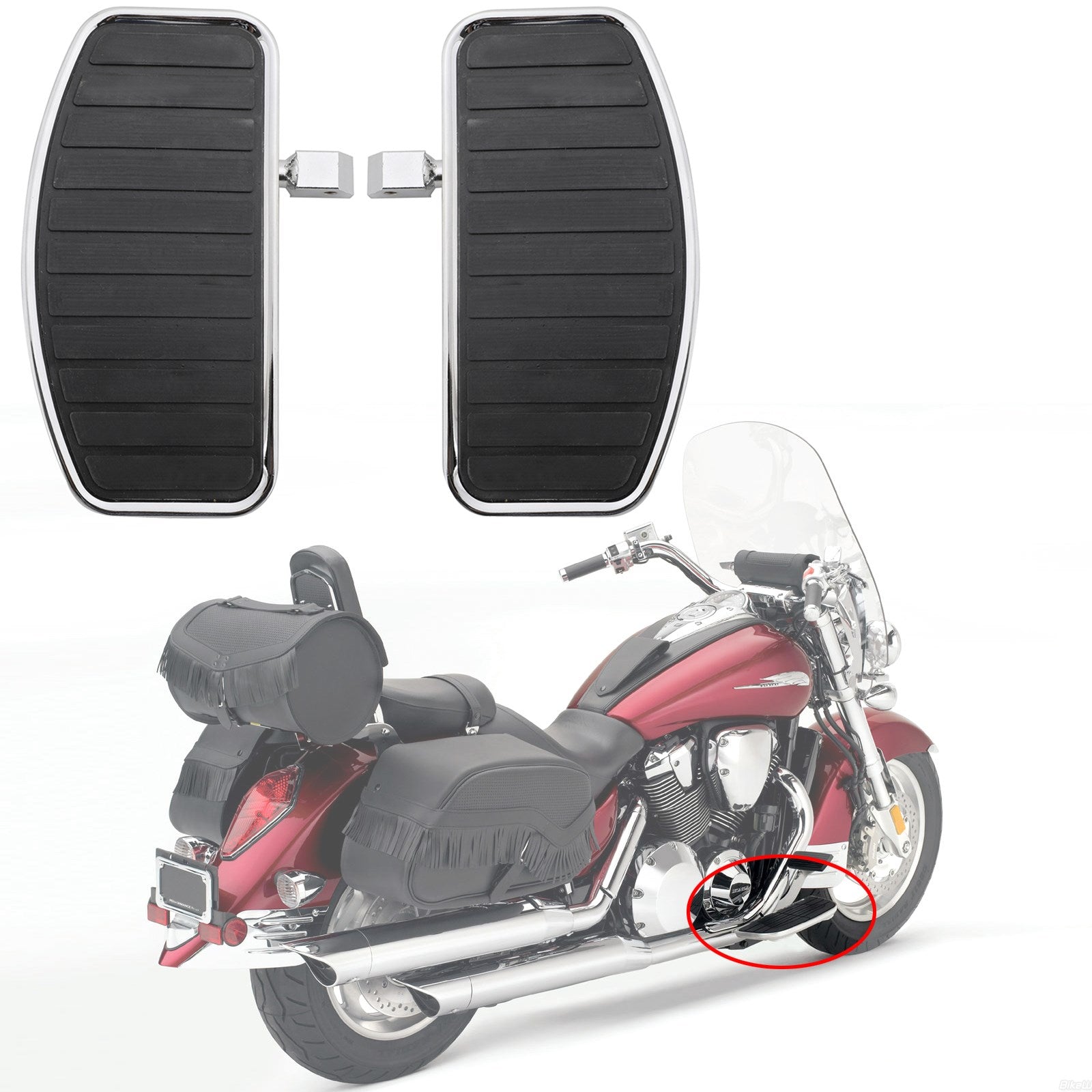 Honda Footrest VTX1800 VL400 VTX1300 SUZUKI VL800 PAD -BRADBARZE BRAUBE