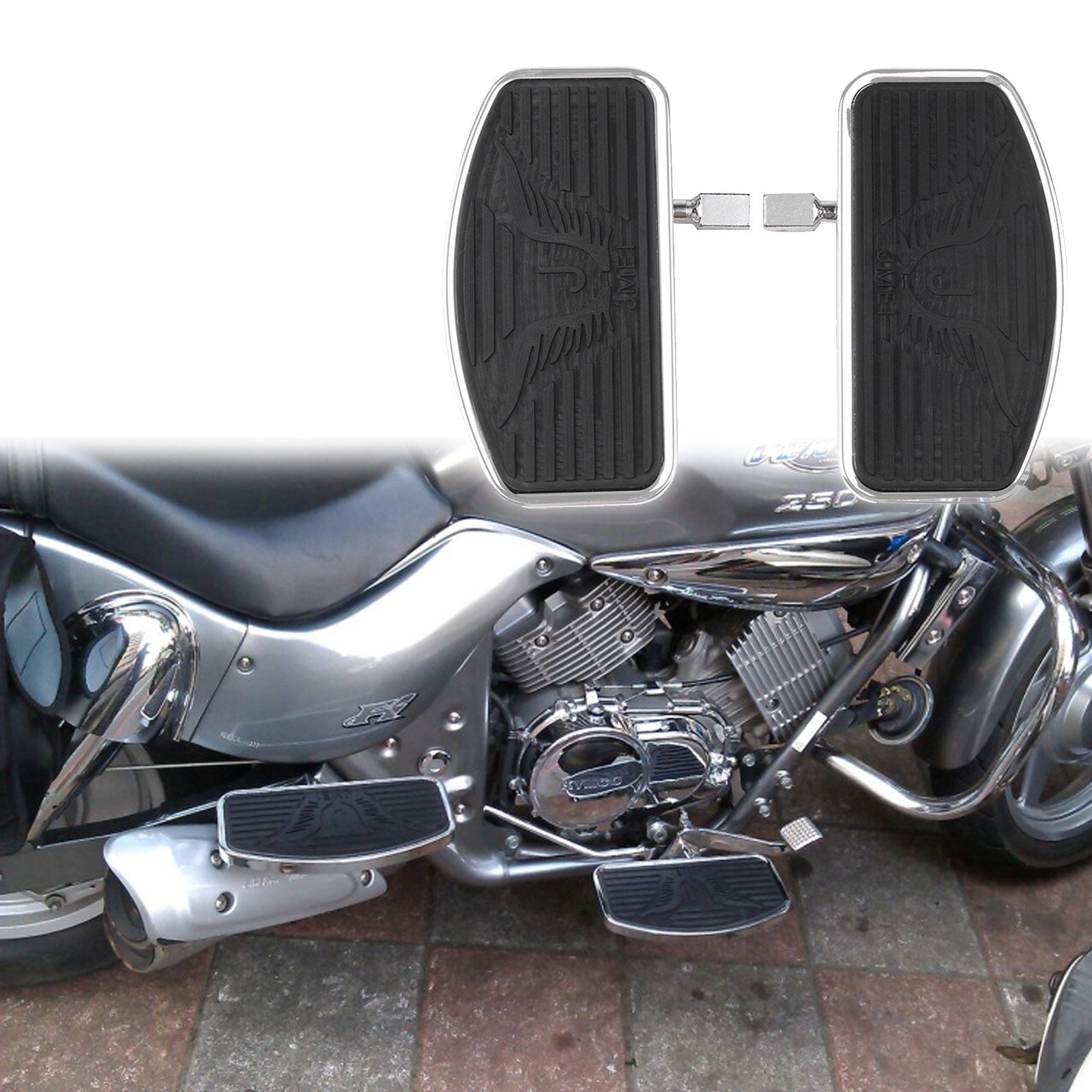 Honda Footrest VTX1800 VL400 VTX1300 SUZUKI VL800 PAD -BRADBARZE BRAUBE