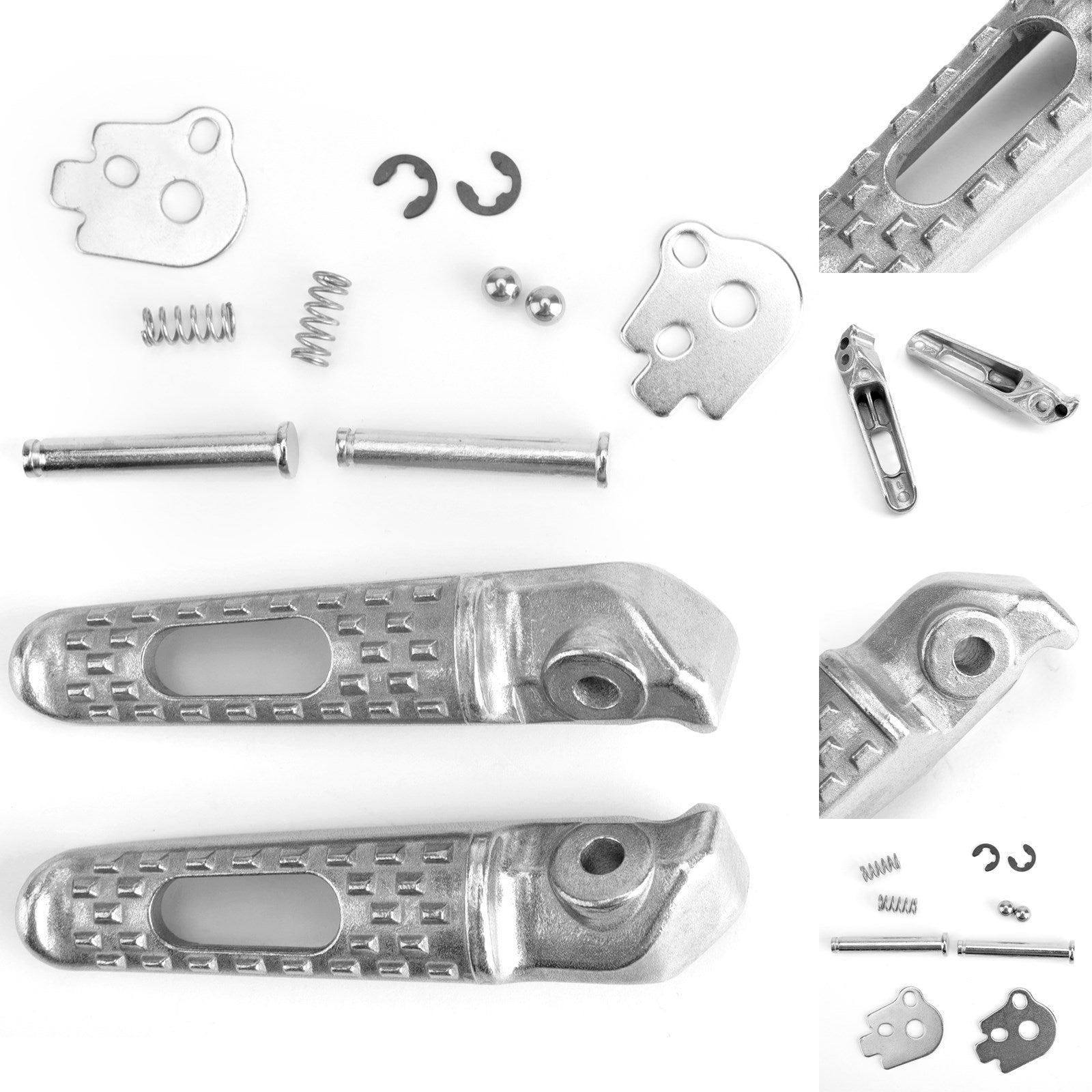 Honda CB1000R CBR 600 1000 RR VTR1000 VTR1000S Silver Rear Foot Peg Footrest