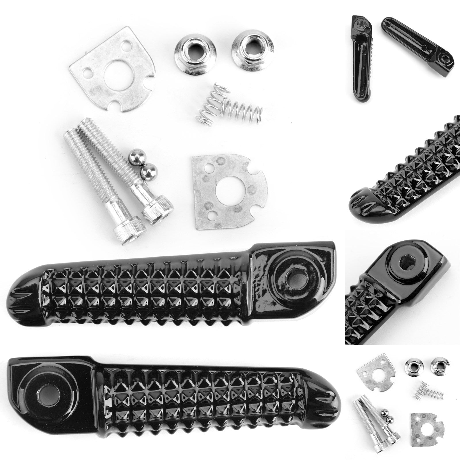 Footrest tylnej stopy dla Yamaha YZF R1 1998-2014 R6 1999-2014 R6S 03-08 Black