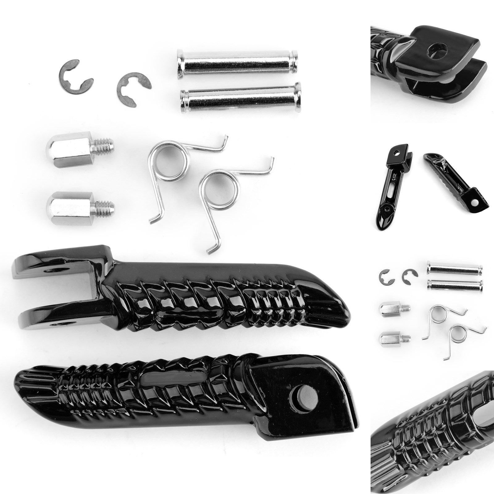 Reposapiés delantero para Suzuki GSXR600 GSXR750 06-14 GSXR1000 2005-14 Plata