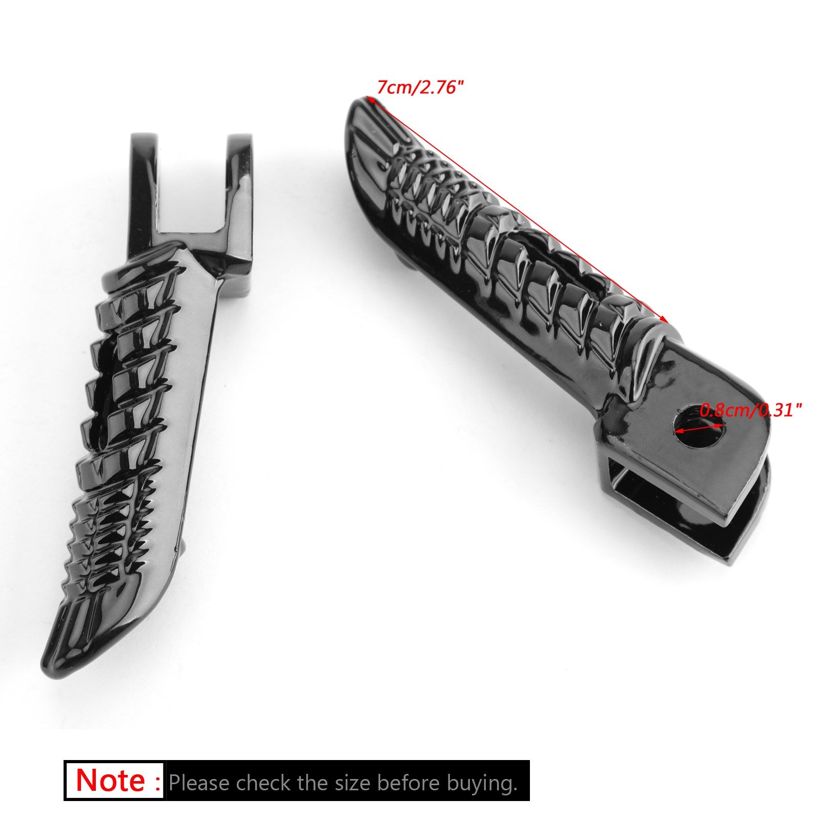 Reposapiés delantero para Suzuki GSXR600 GSXR750 06-14 GSXR1000 2005-14 Plata