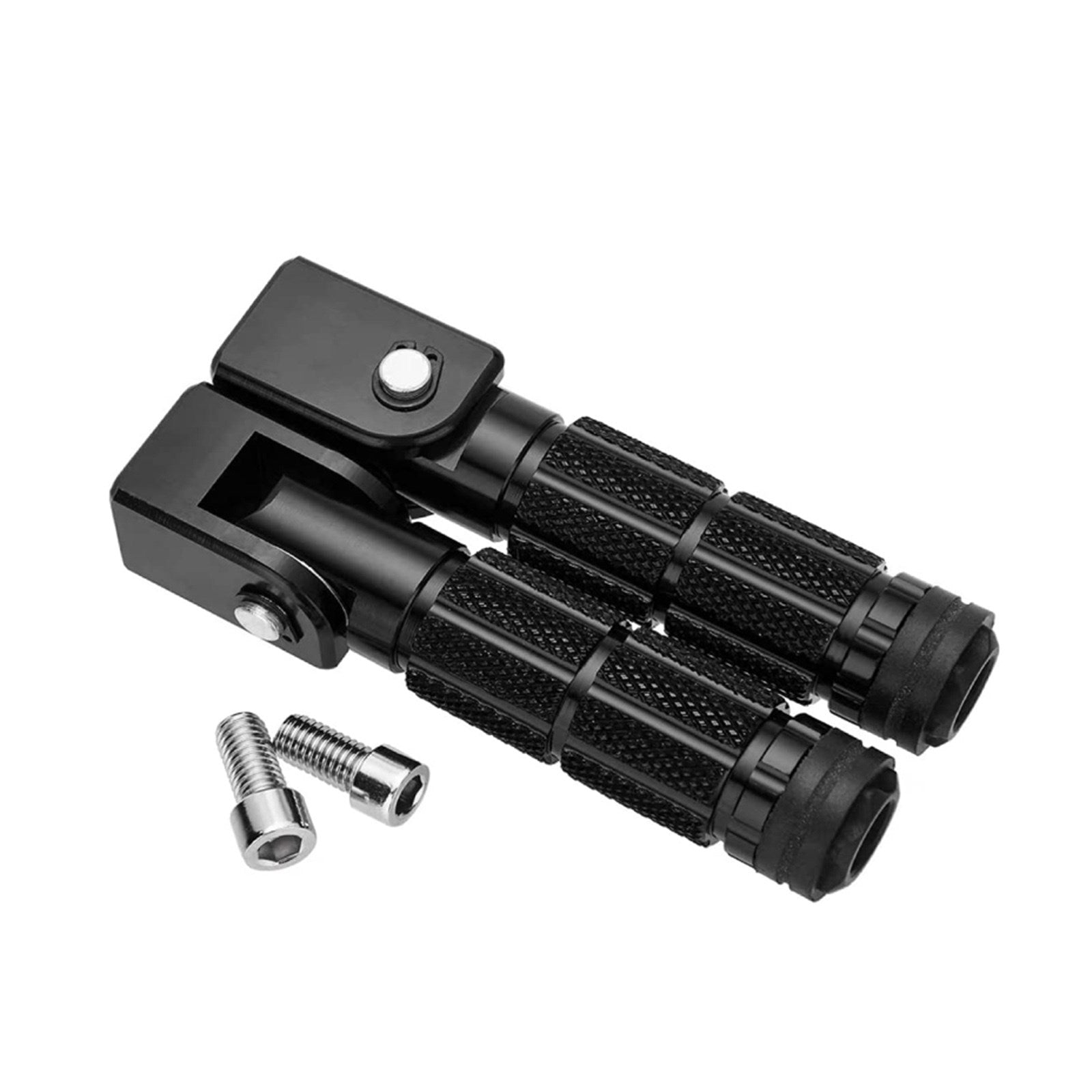 Universale foran fotstøtter fotpinner passer for motorsykkel med 1.25" barer