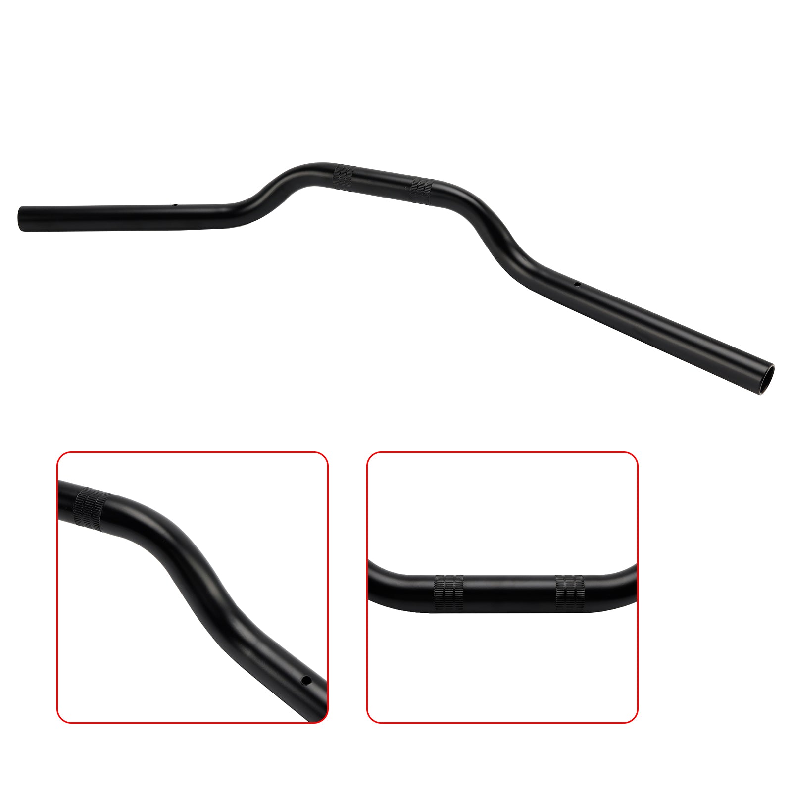 XL 25 mm 1" Sportster 1200 per 883 Manubrio Tracker Drag Nero