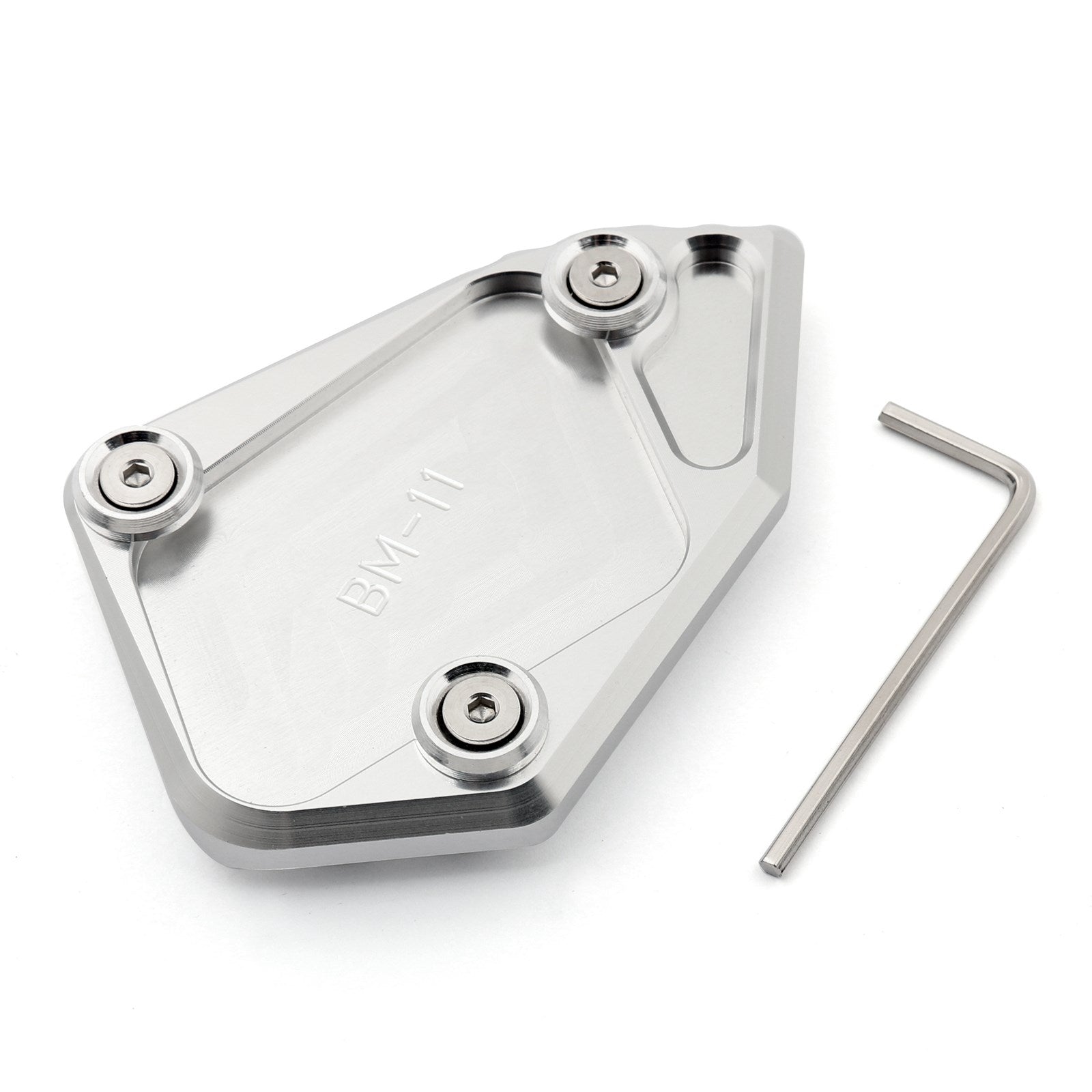 Boční stojan stojan na deskové podložky pro BMW R1200GS 08-12 Adventure 2008-2014 Silver