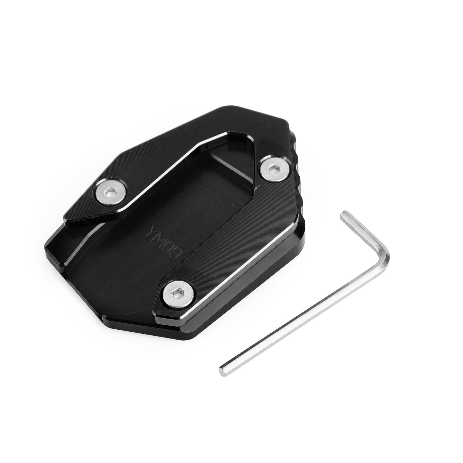 Seitenständer Kickstandplatte für Yamaha MT09 FZ09 FJ09 Tracer 900 15-19 Schwarz