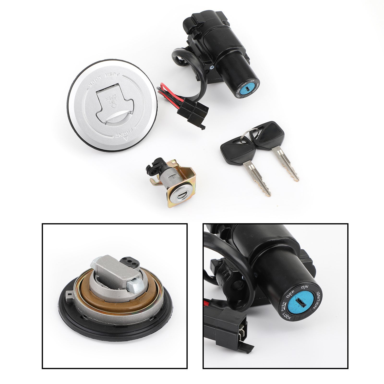 2011-2013 CBR250R 2017-2018 CBR300RA Ignition Switch Fuel Gas Cap Seat Lock Key