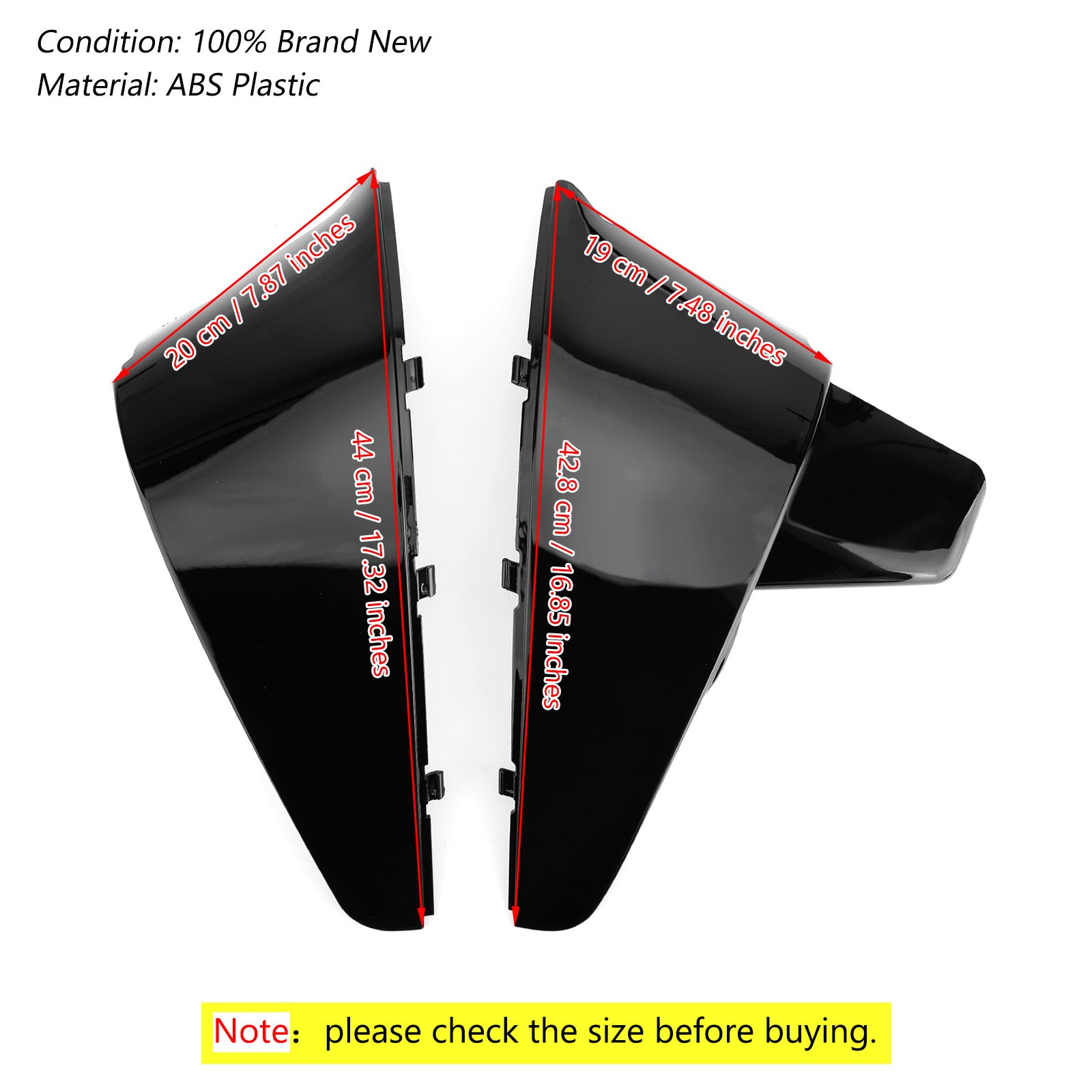 1 paire COUVERTURE DE LA BATTERIE POUR HONDA OSHITY VT600 VLX 600 STEED400 1988-1998