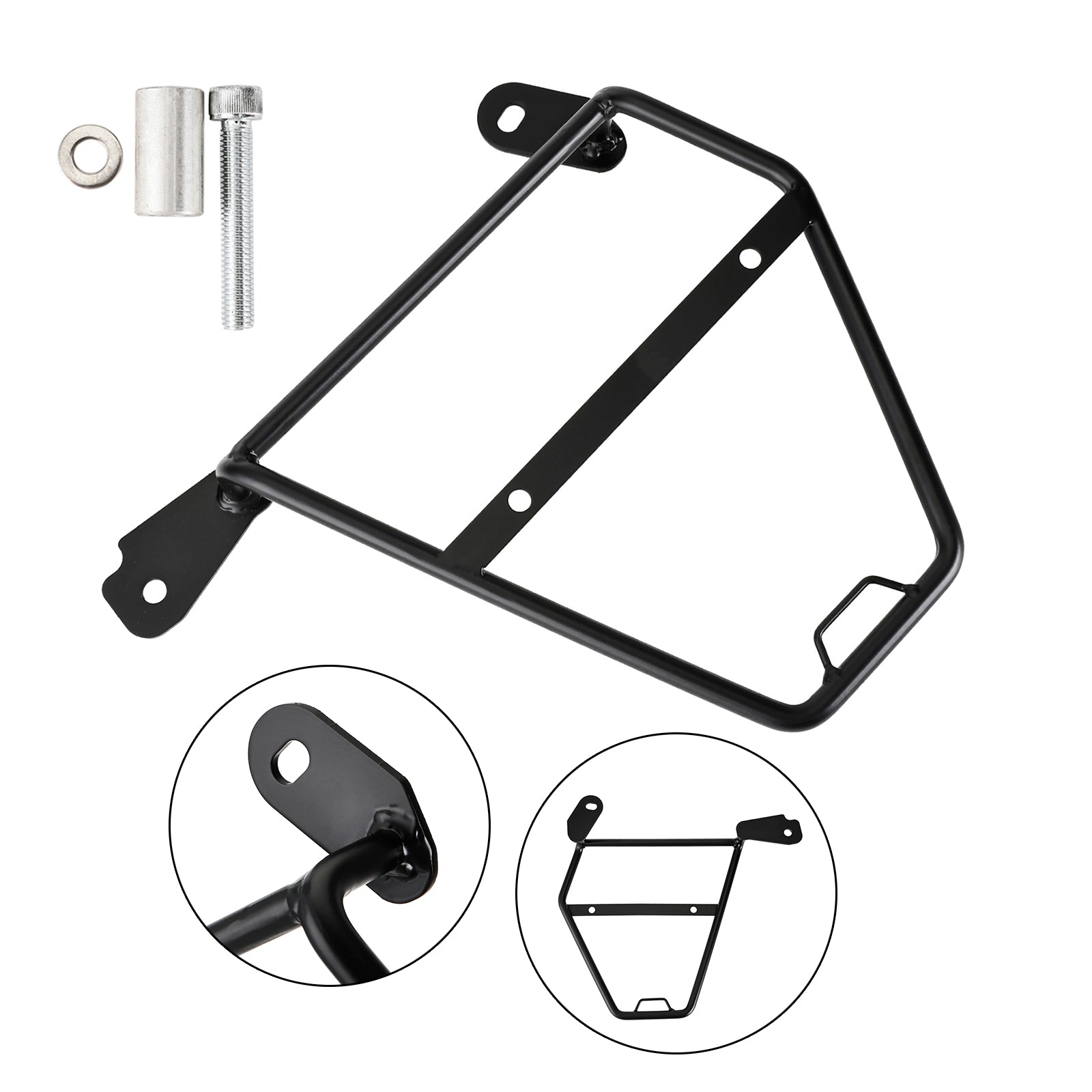 21-23 HONDA CB GB 350 Hness Side Saddle Bag Mounting Bracket Black