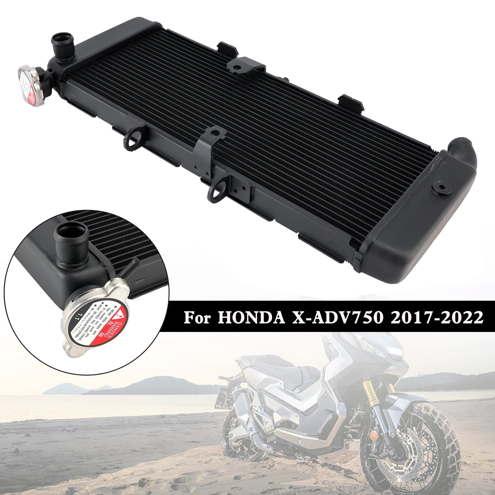 Radiator Cooler Cooling Water For Honda X-ADV 750 XADV 2017-2023