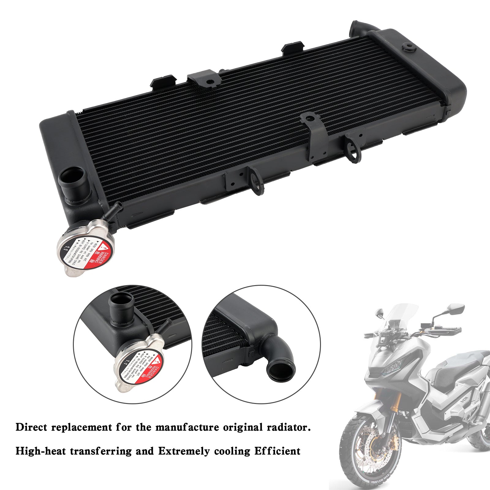 Radiator Cooler Cooling Water For Honda X-ADV 750 XADV 2017-2023