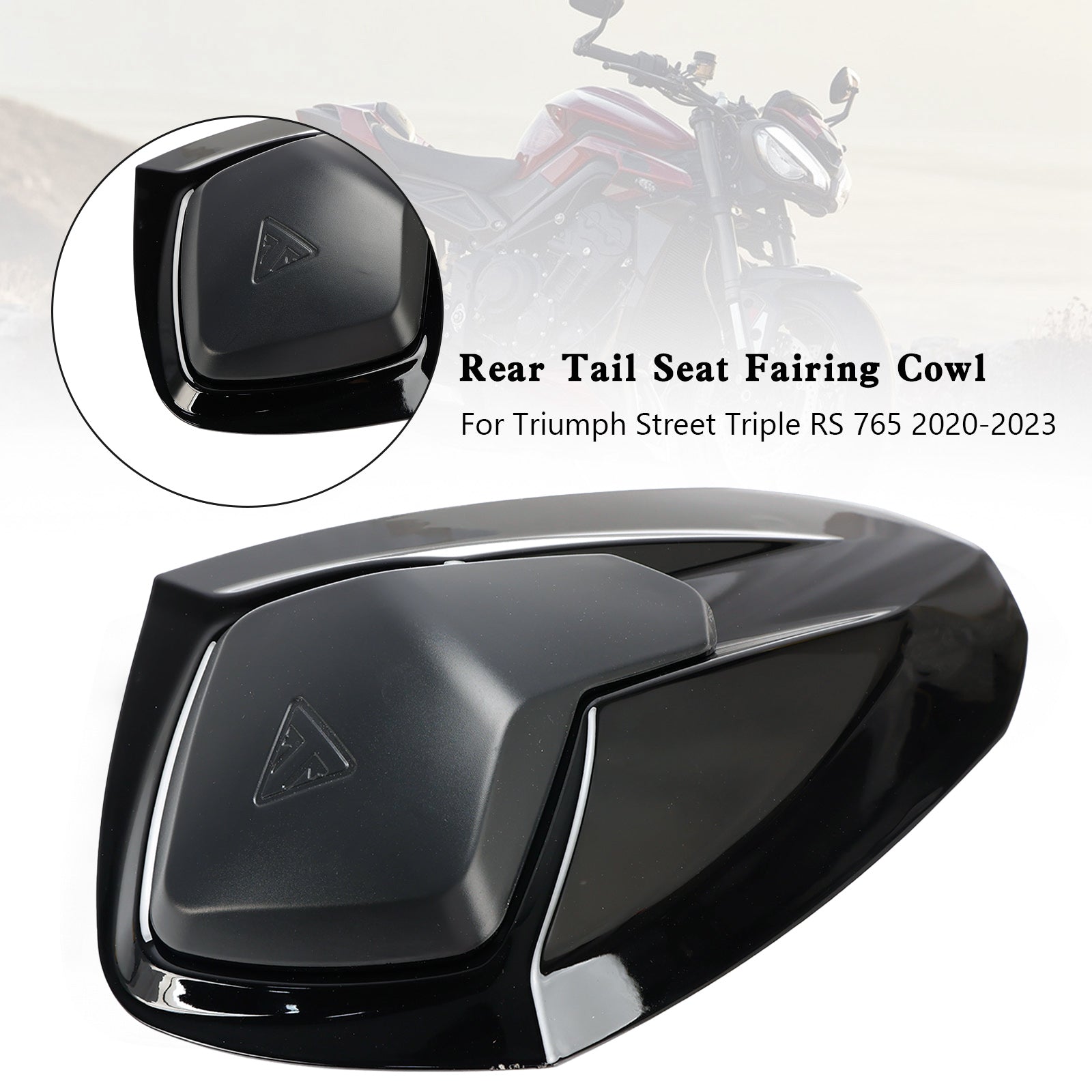 20-24 Street Triple RS 765 Cubierta de carenado para asiento trasero