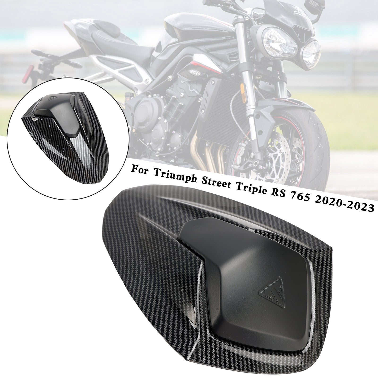 20-24 Street Triple RS 765 Cubierta de carenado para asiento trasero