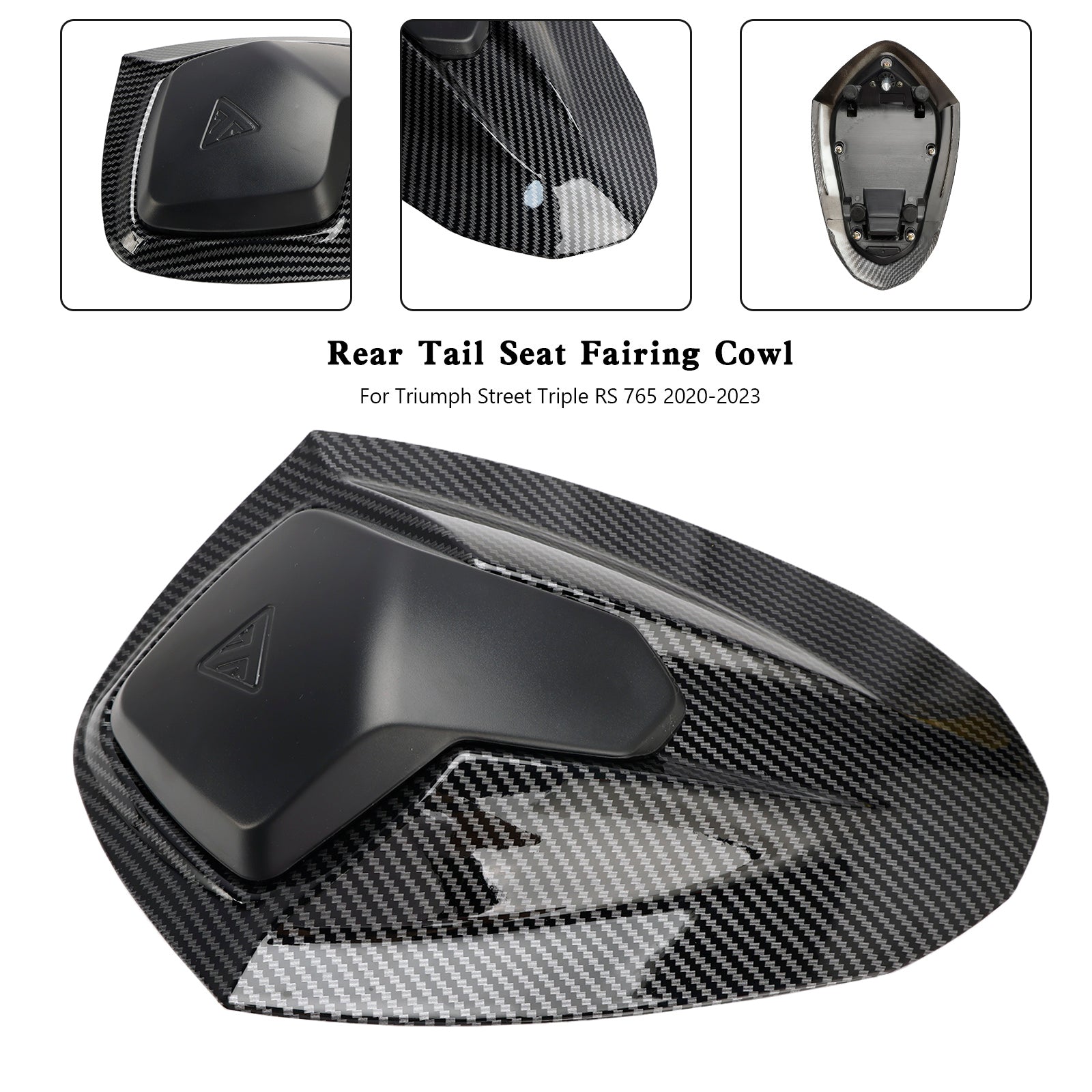 20-24 Street Triple RS 765 Cubierta de carenado para asiento trasero