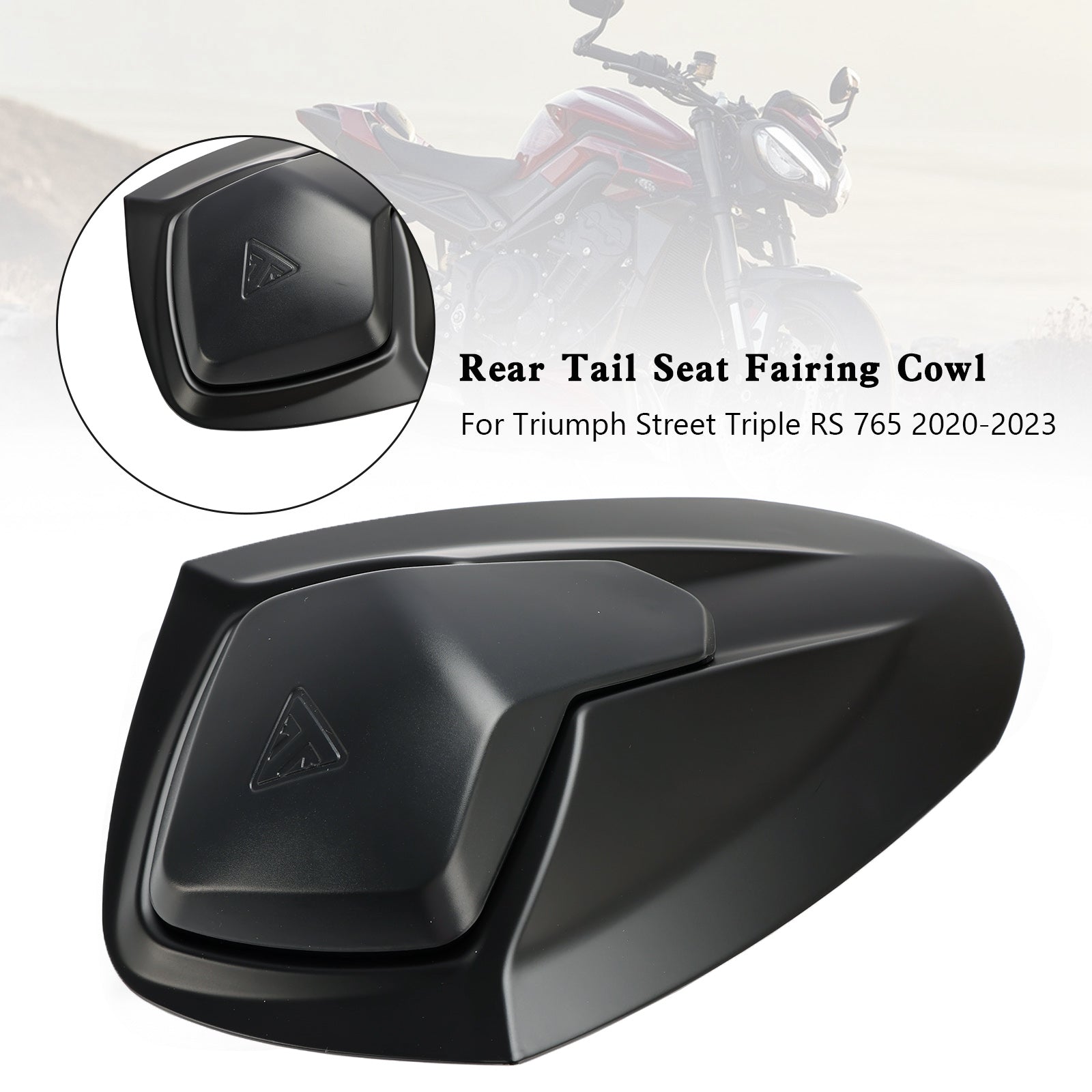 20-24 Street Triple RS 765 Cubierta de carenado para asiento trasero