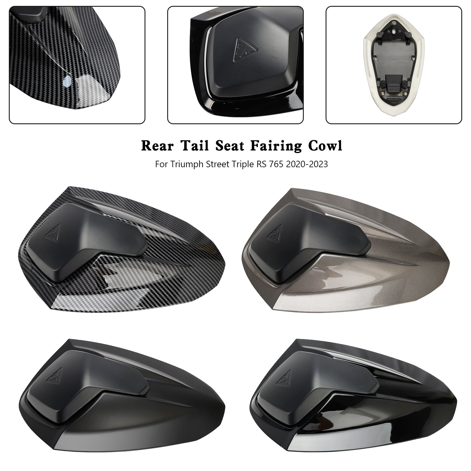 20-24 Street Triple RS 765 Cubierta de carenado para asiento trasero