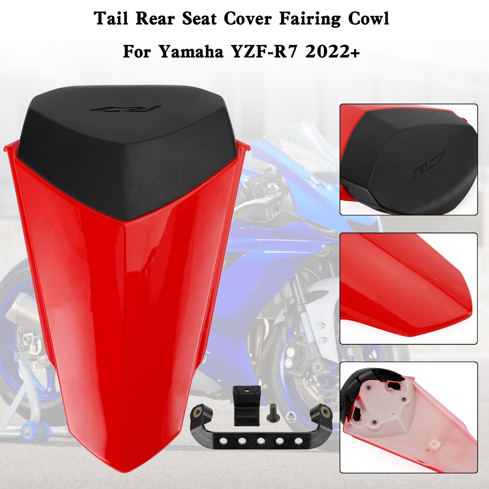 22-25 YAMAHA YZF R7 Tail Rear Seat Cover Fairing Cowl