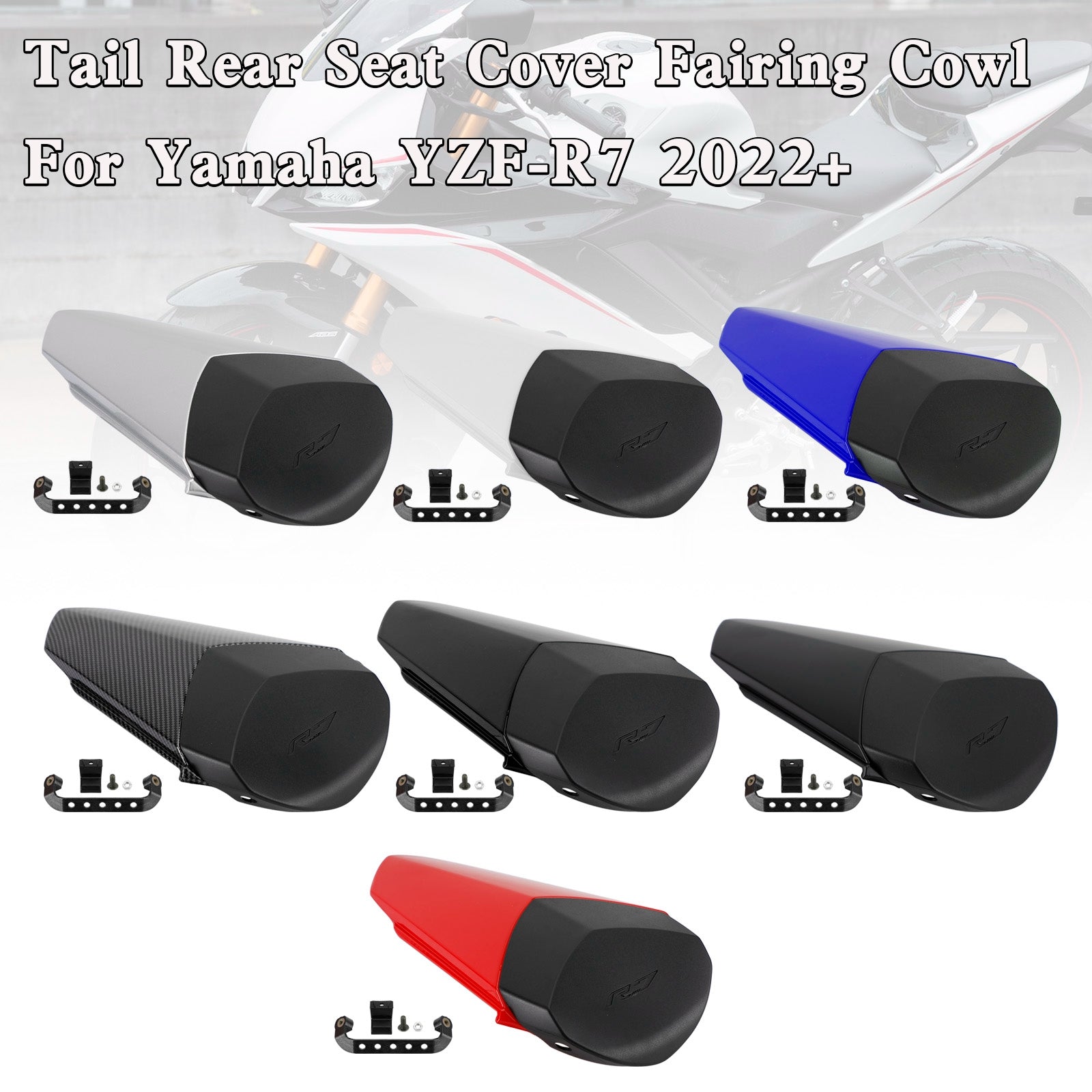 22-25 YAMAHA YZF R7 Tail Rear Seat Cover Fairing Cowl