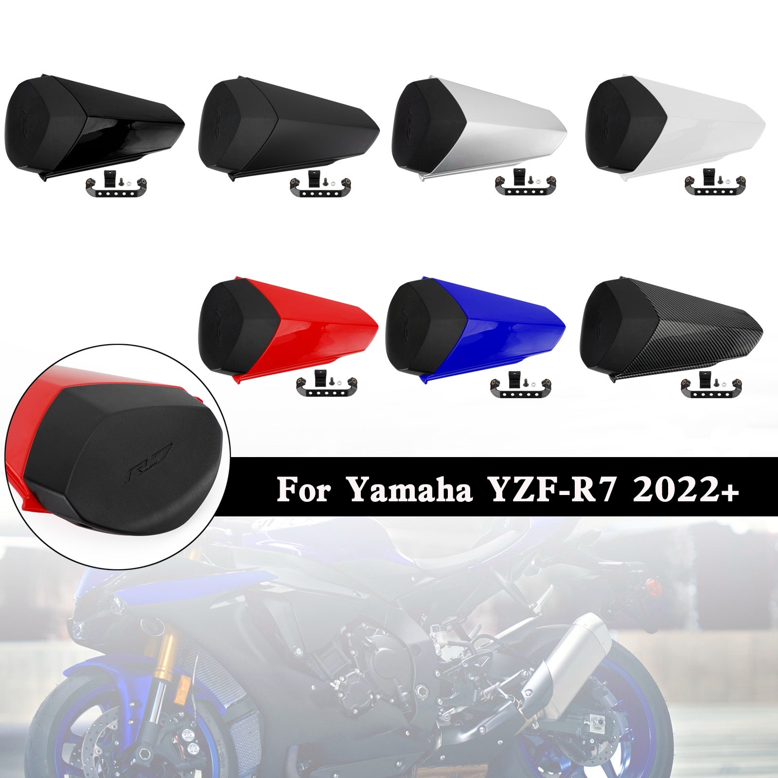22-25 YAMAHA YZF R7 Tail Rear Seat Cover Fairing Cowl