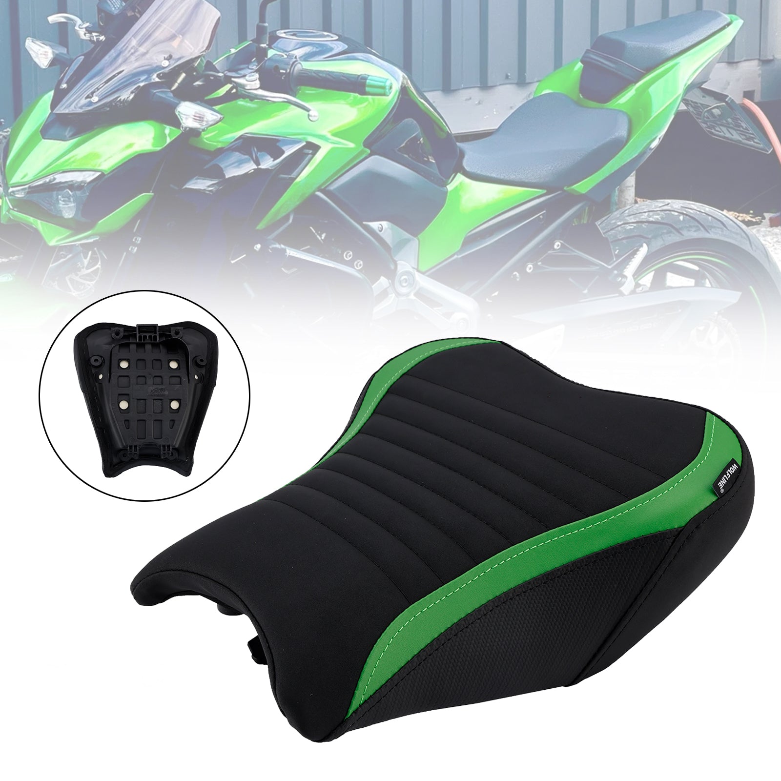 2017-2024 Kawasaki Ninja Z900 Replace Front Rear Driver Passenger Seat Green