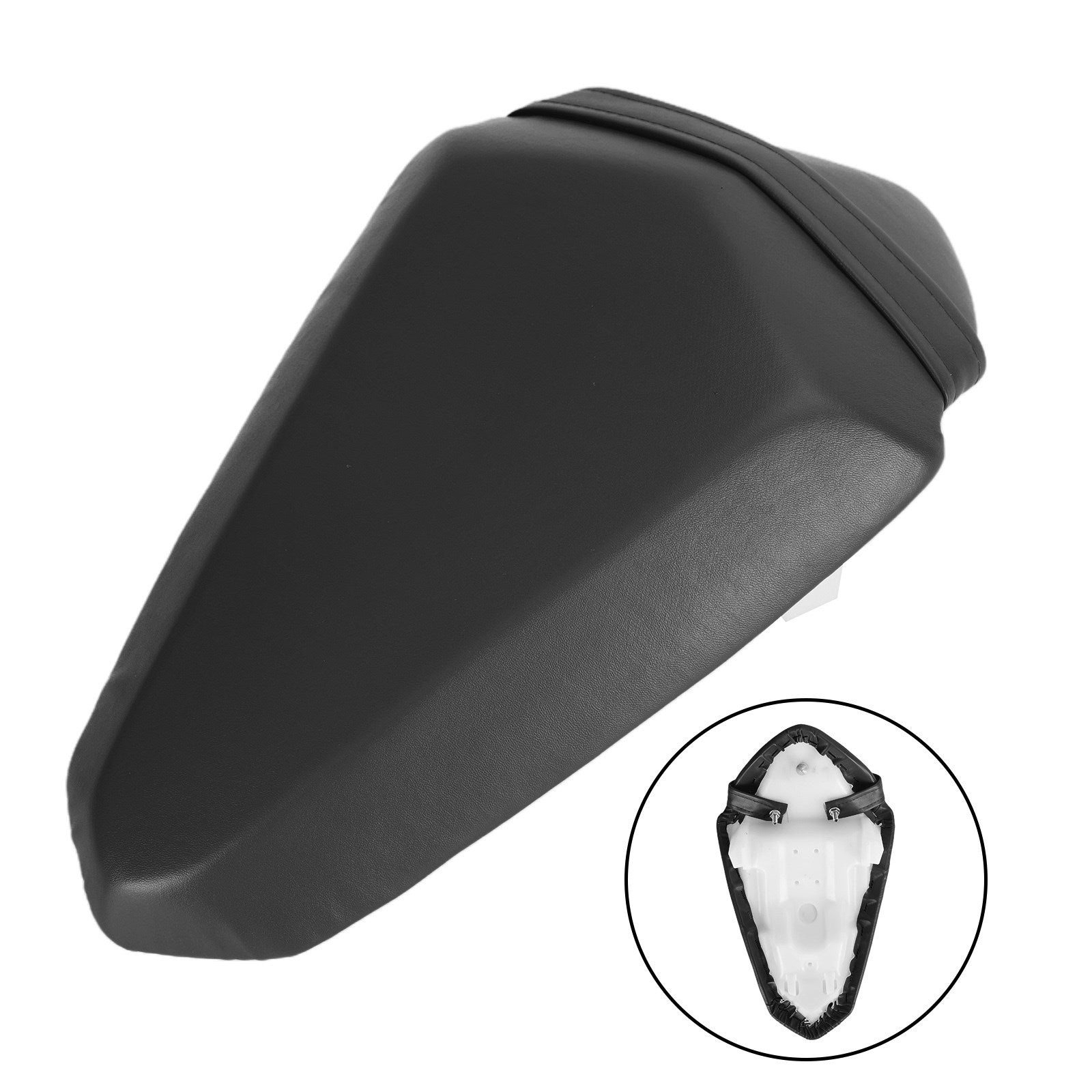 Almofada do assento do passageiro traseiro engross Pu para Kawasaki Ninja Z400 Ex400 18-21 Genérico Vermelho