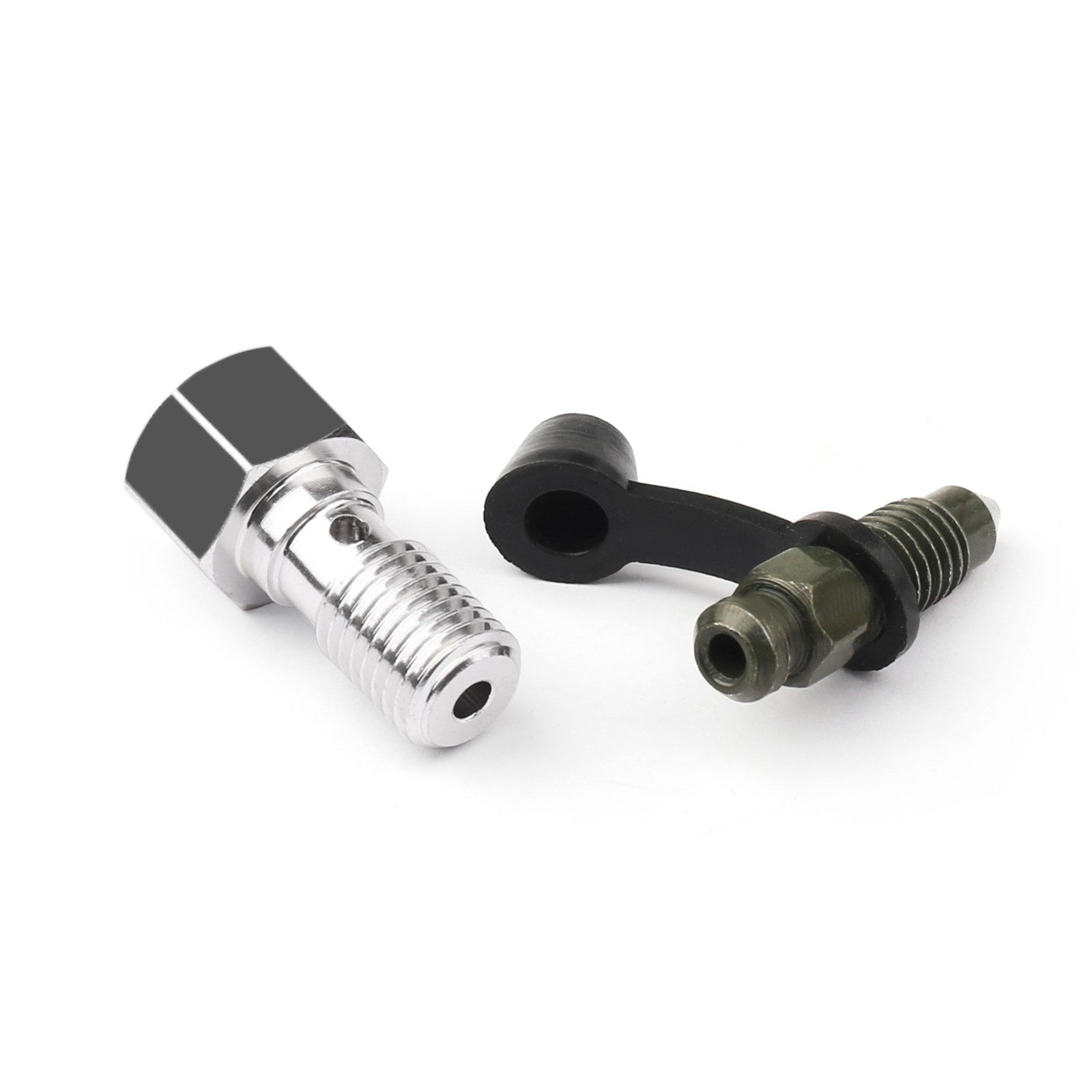 M10 x 1,25 hliníkový banjo šroub s krvácením a 2 měděné podložky