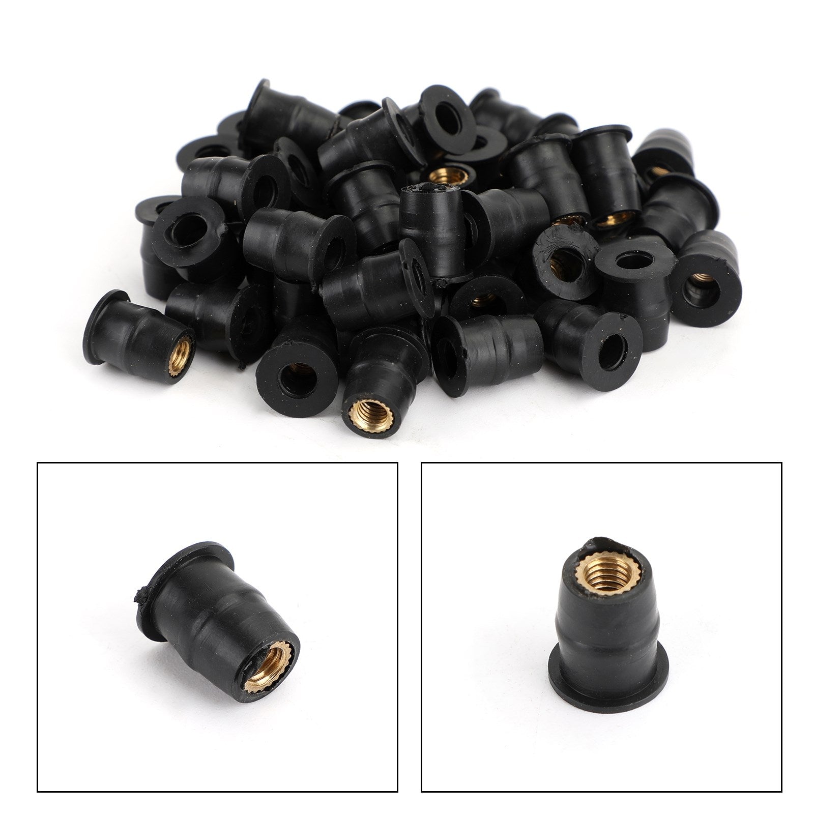 M5 Rubber Well Nut Windscreen & Fairing 10mm 3/8 Wellnuts