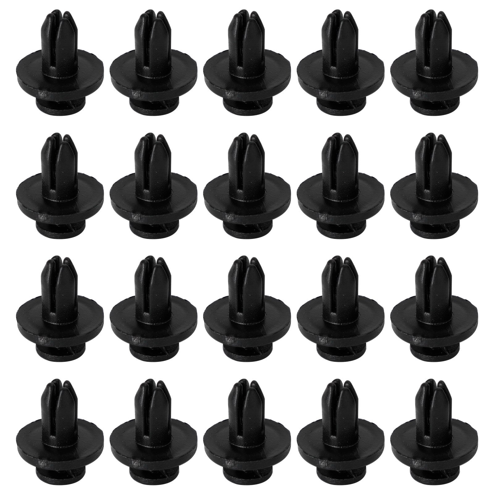 20 Pack 6mm Verkleidungsscheibe Trimmclips Schraube in Nieten Clip Motorrad Universal