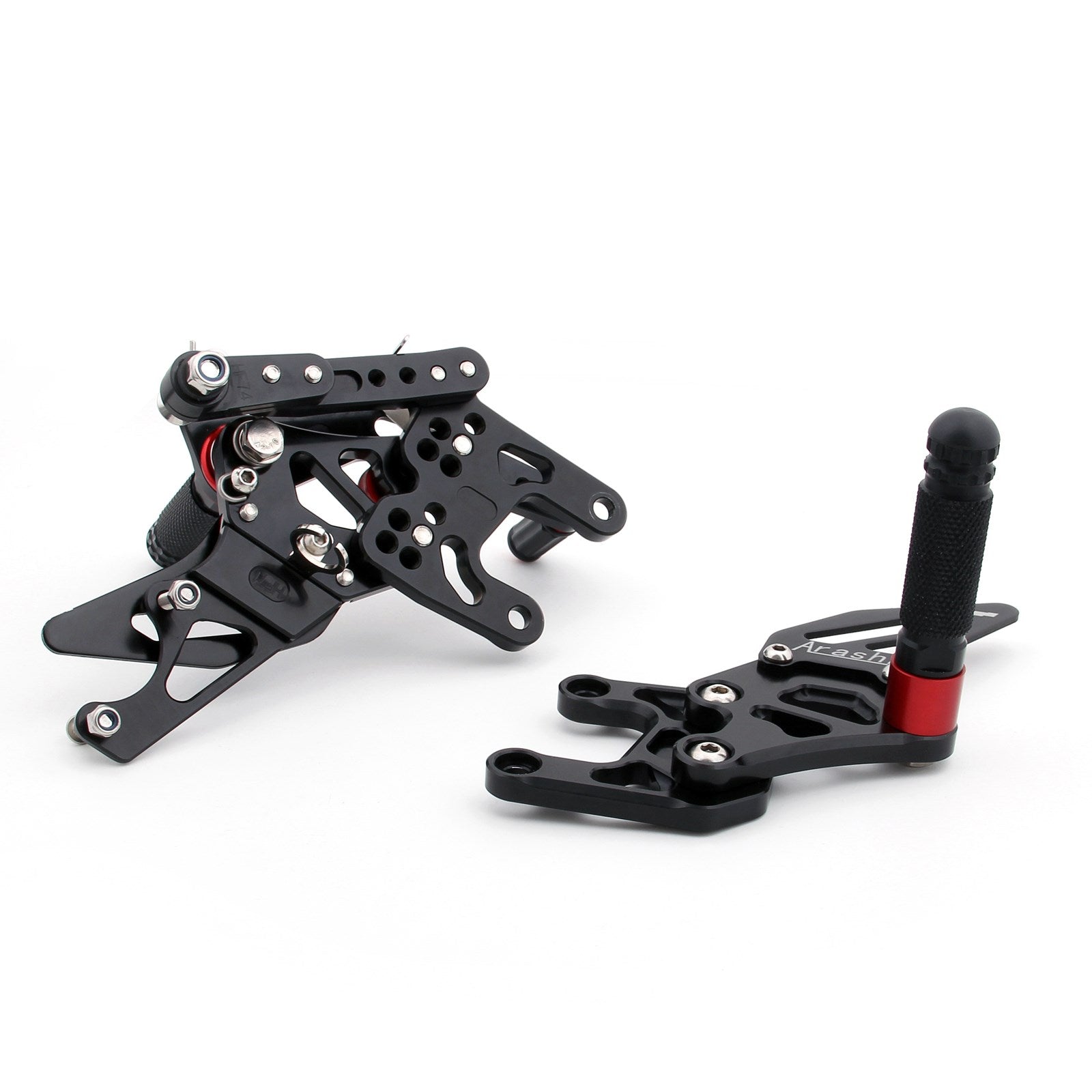 Juego trasero de estriberas para Honda CBR1000RR CBR 1000 RR 2008-2009 negro
