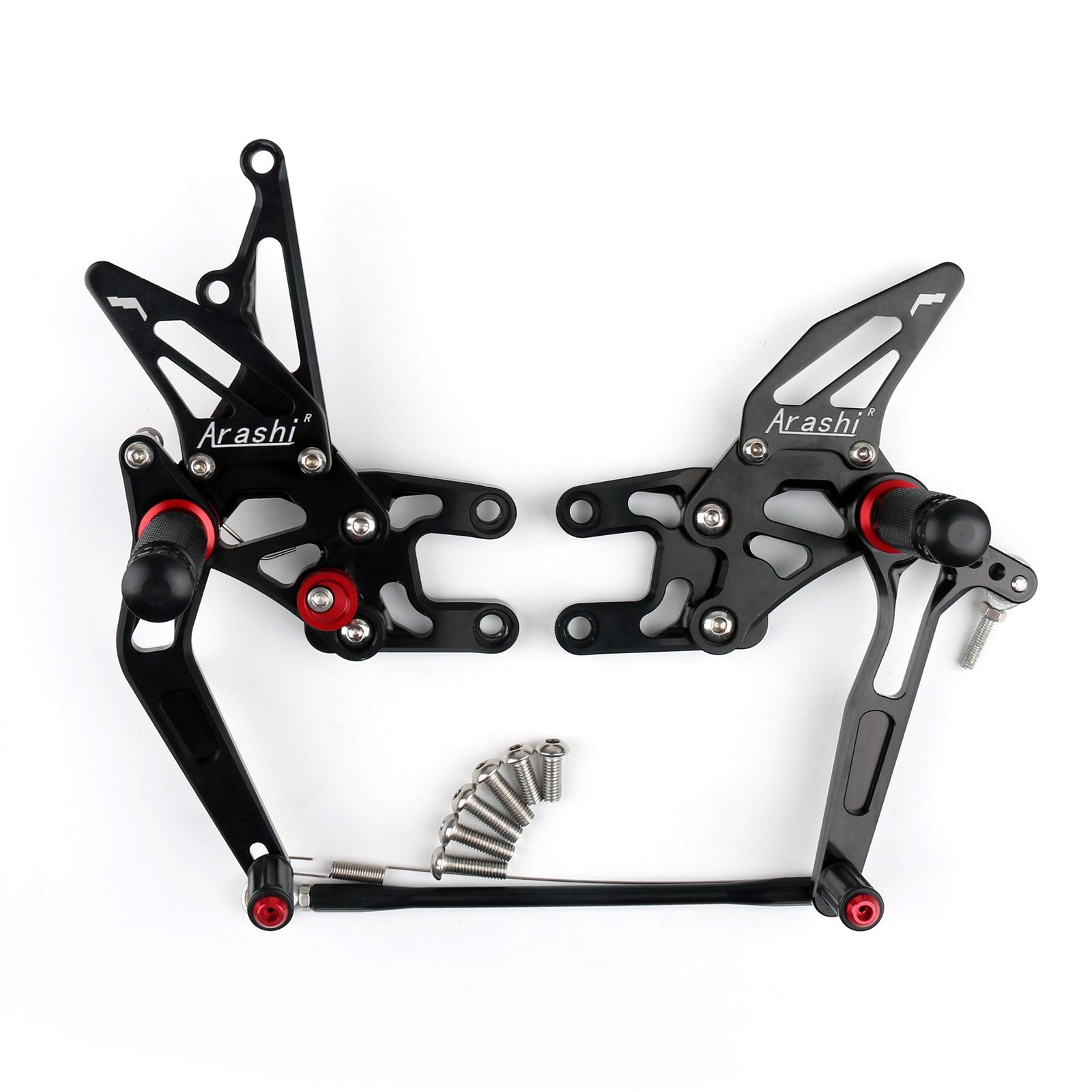 04-05 Kawasaki ZX10R ZX 10R Rearset Rear set Black