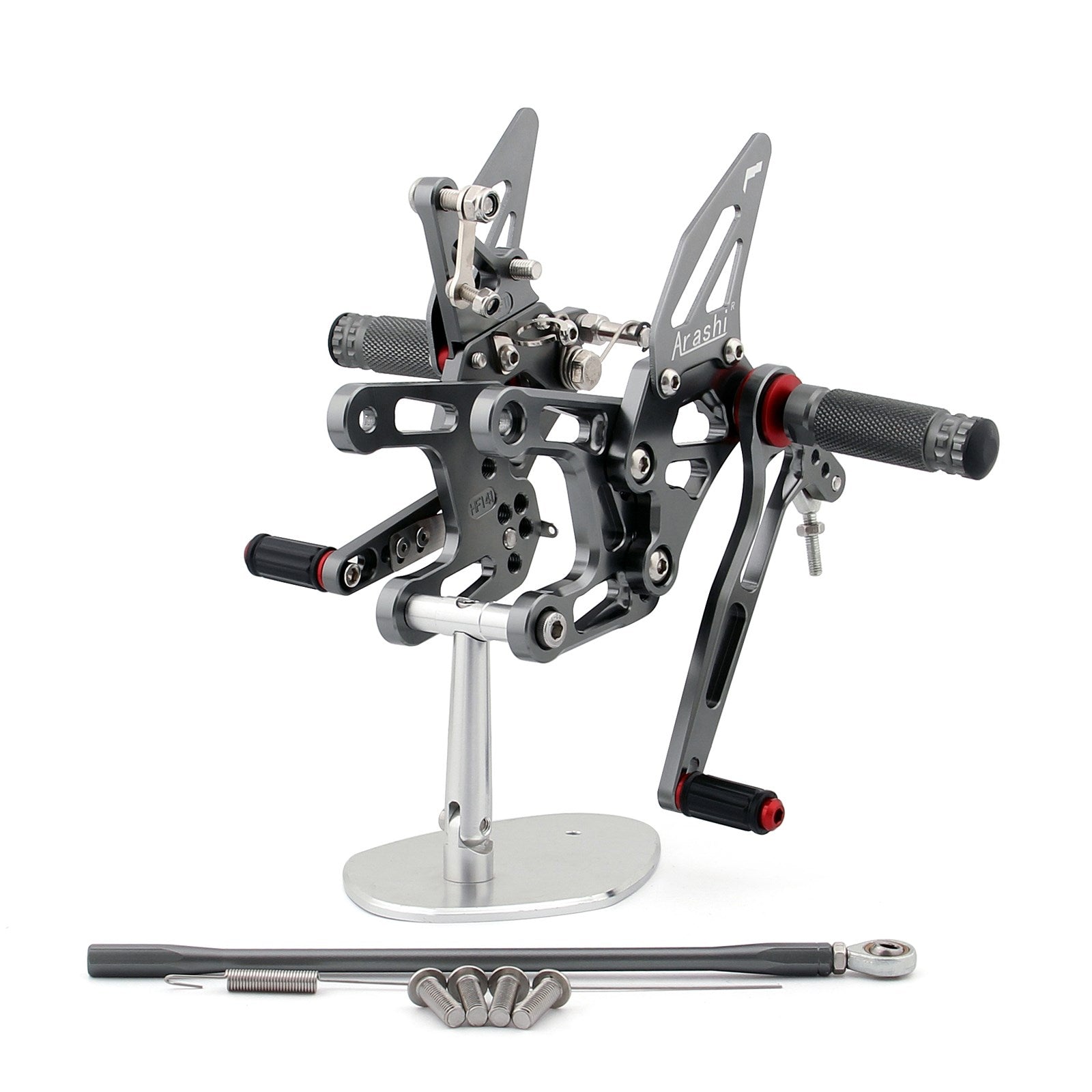 11-15 Kawasaki ZX-10R Ninja ZX10R/ZX1000/ZXT00J CNC Rider Rearsets Pegs de apoio para os pés cinza