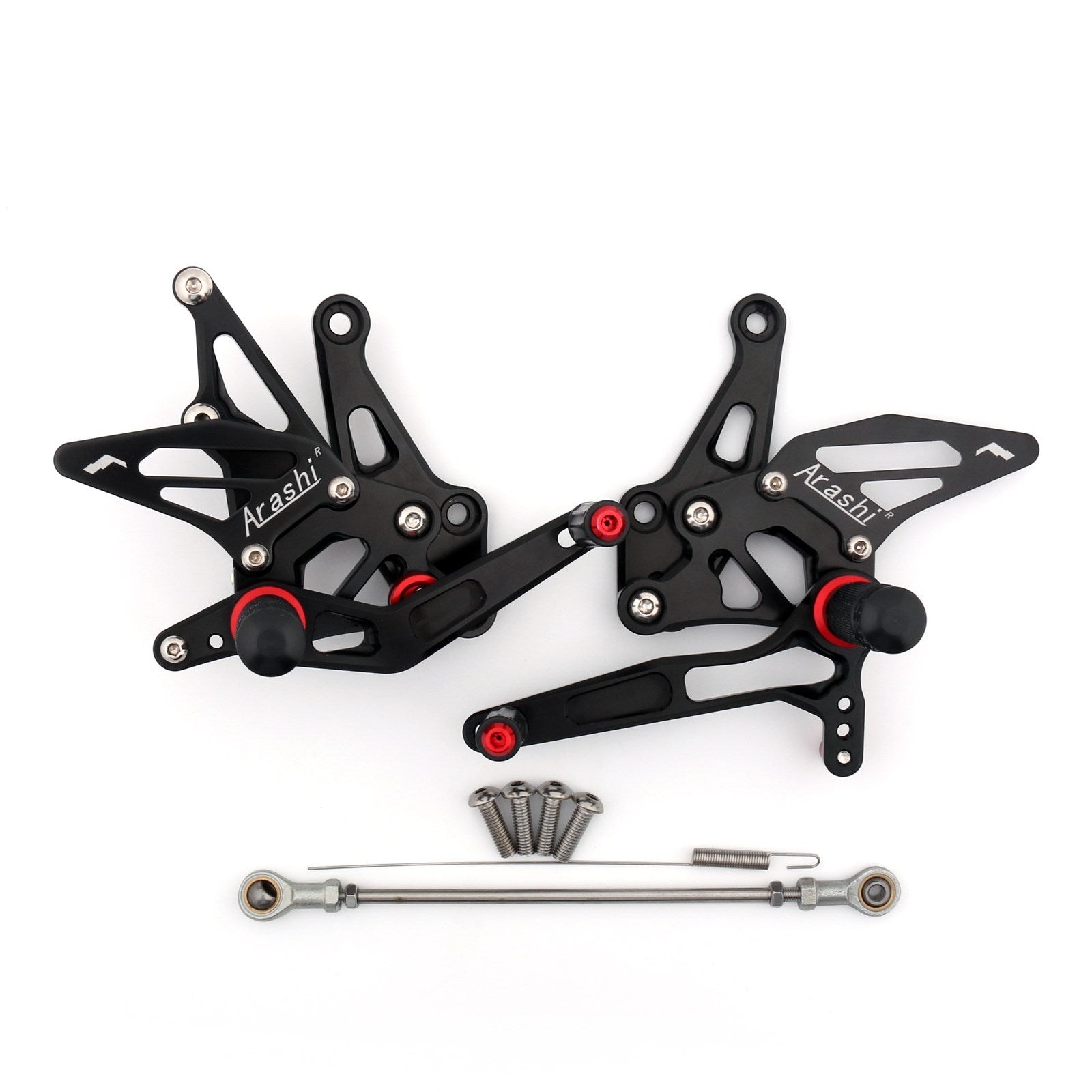 2017 Kawasaki Ninja Z 1000 Black CNC Adjustable Rearsets Rear Set Foot pegs