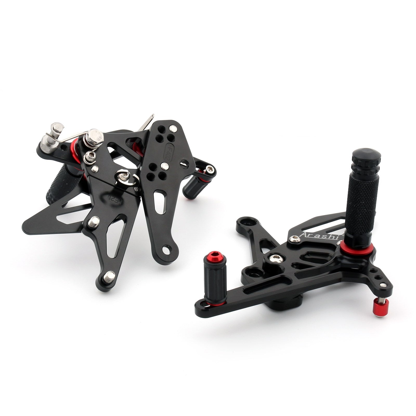 2017 Kawasaki Ninja Z 1000 Black CNC Adjustable Rearsets Rear Set Foot pegs