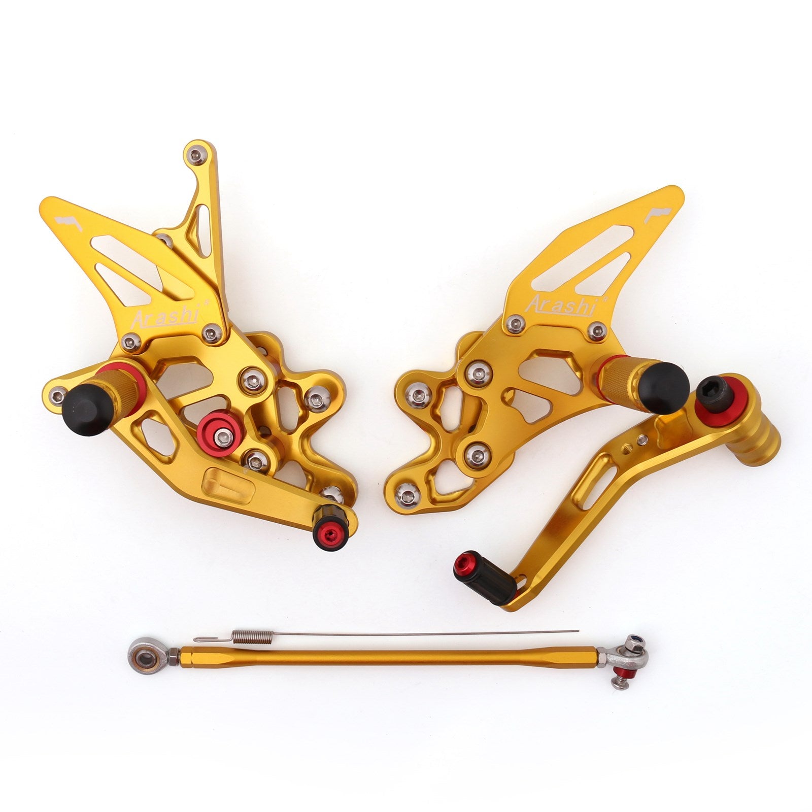 11-19 Suzuki GSXR 600 750 Gold Racing Footrest Rearsets Rear Set Foot pegs