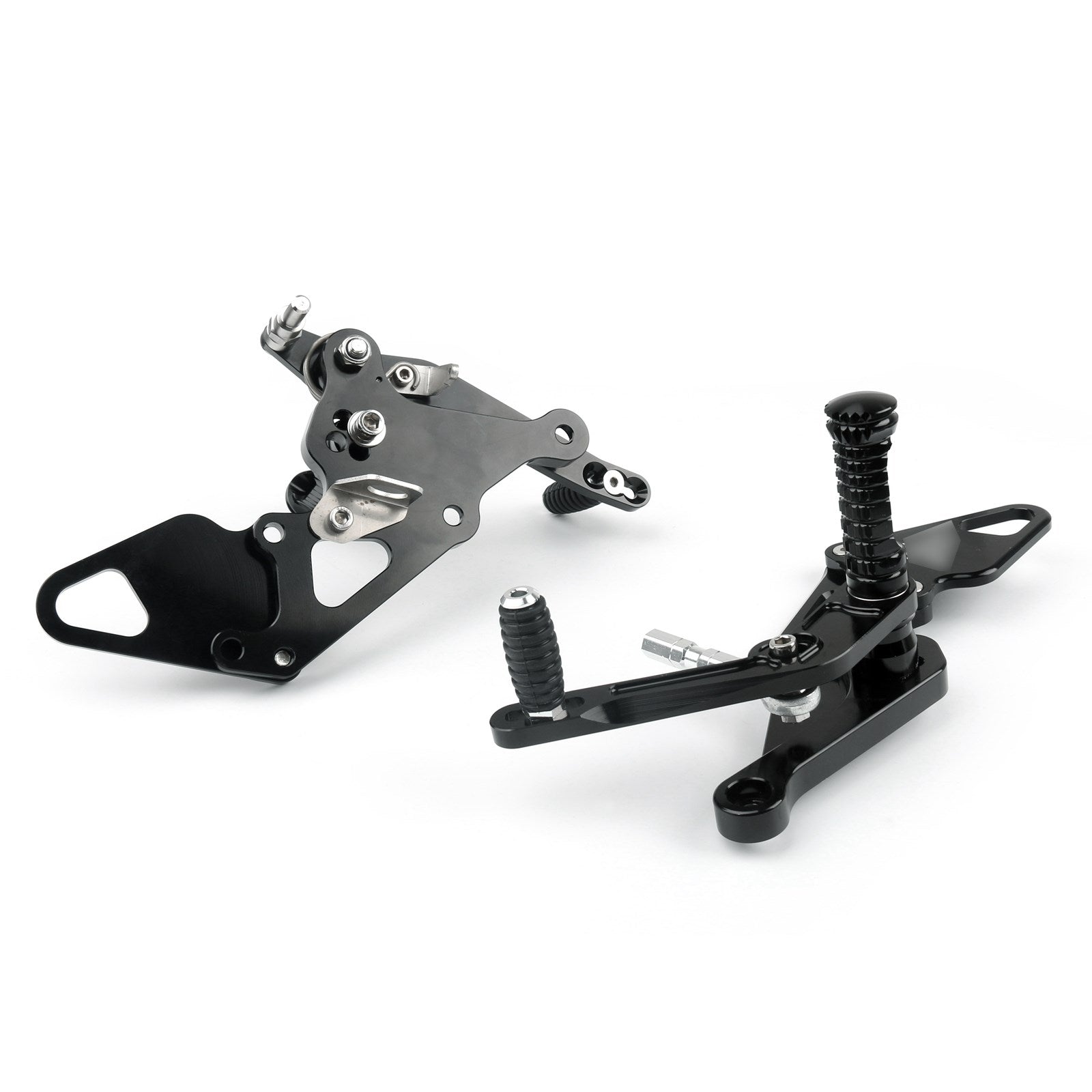 Ensemble arrière à pied de repos à pied réglable pour Yamaha MT-07 FZ-07 2013-16 Black
