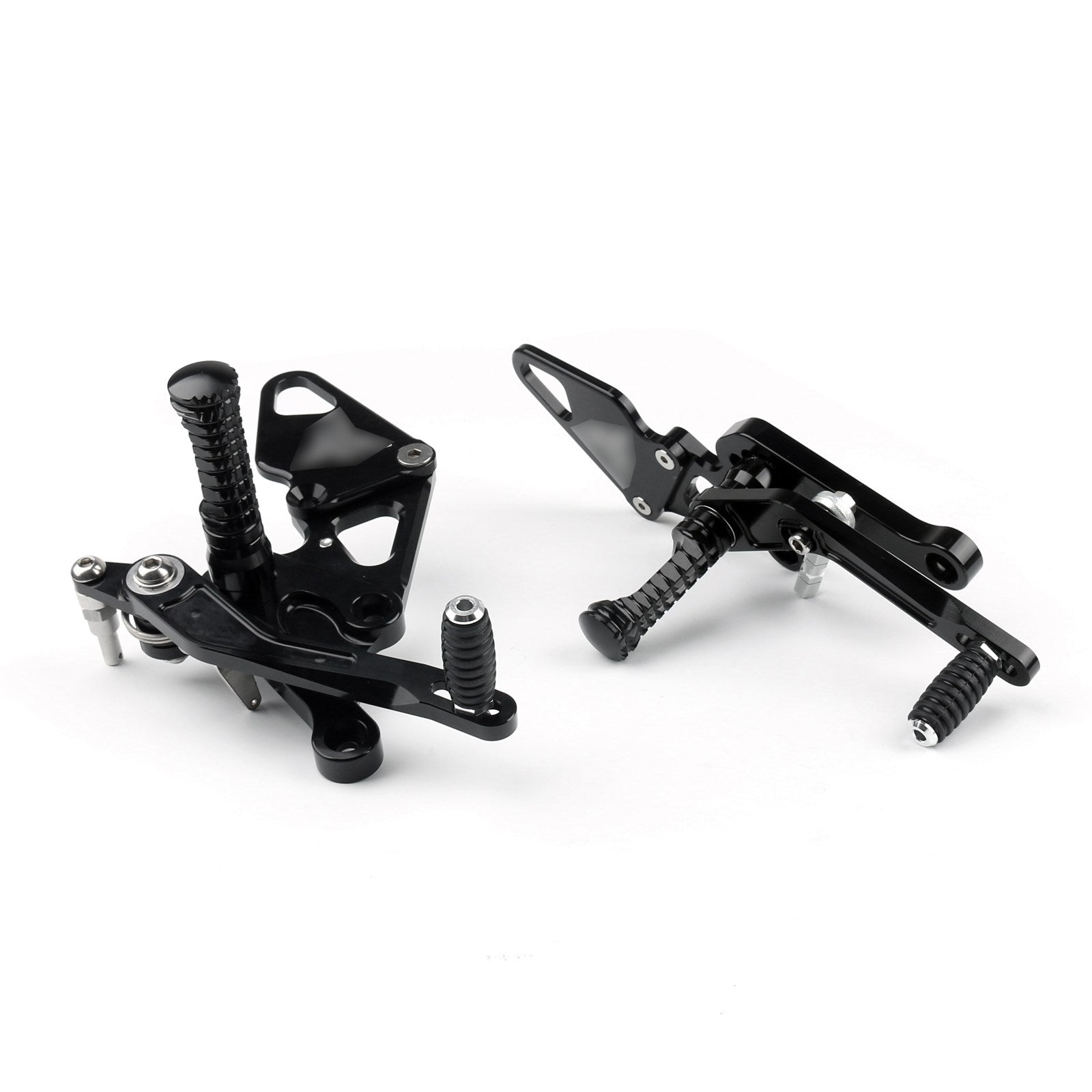 Ensemble arrière à pied de repos à pied réglable pour Yamaha MT-07 FZ-07 2013-16 Black