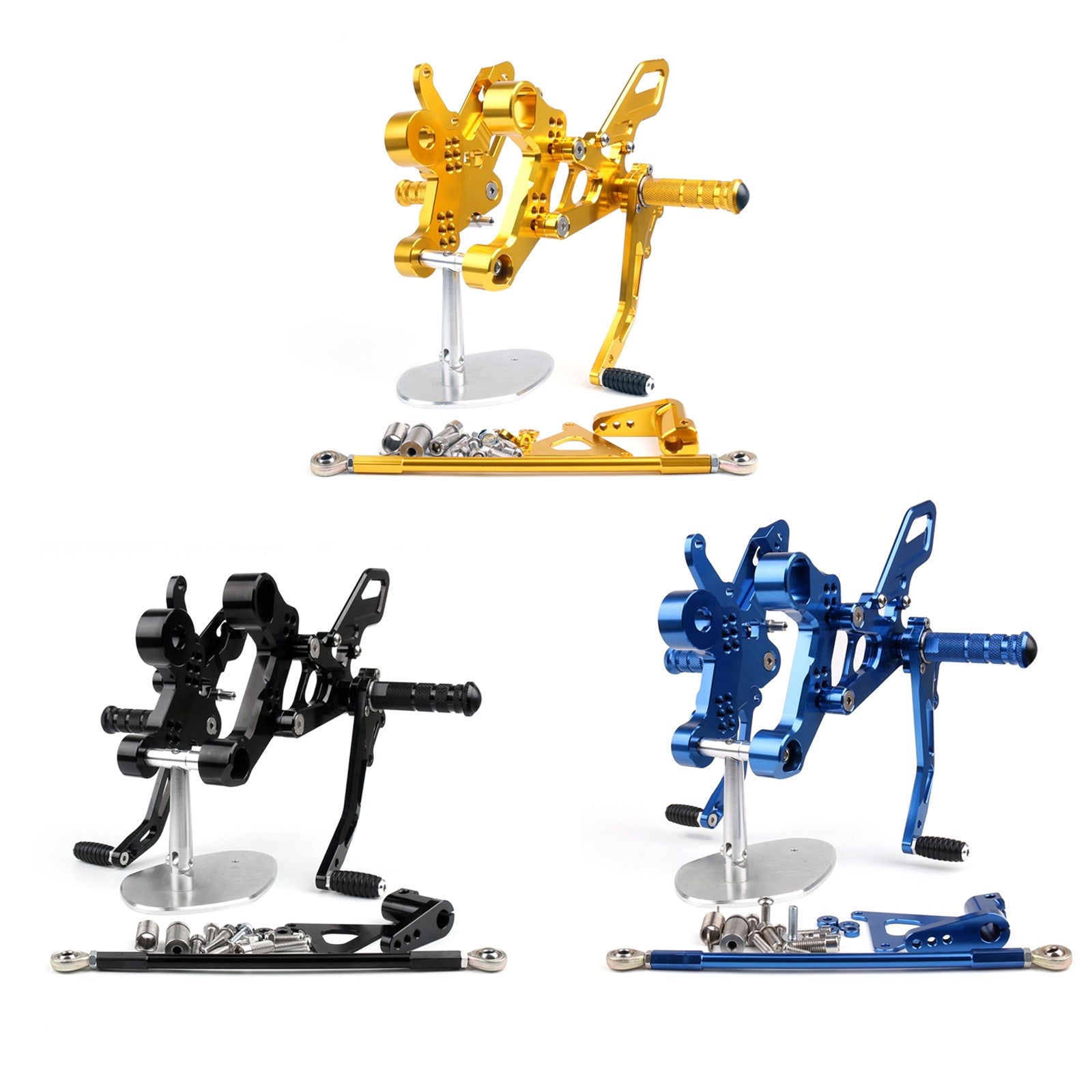 Pedal de reposapiés trasero de aluminio para Yamaha MT-09 FZ-09 2014-2016