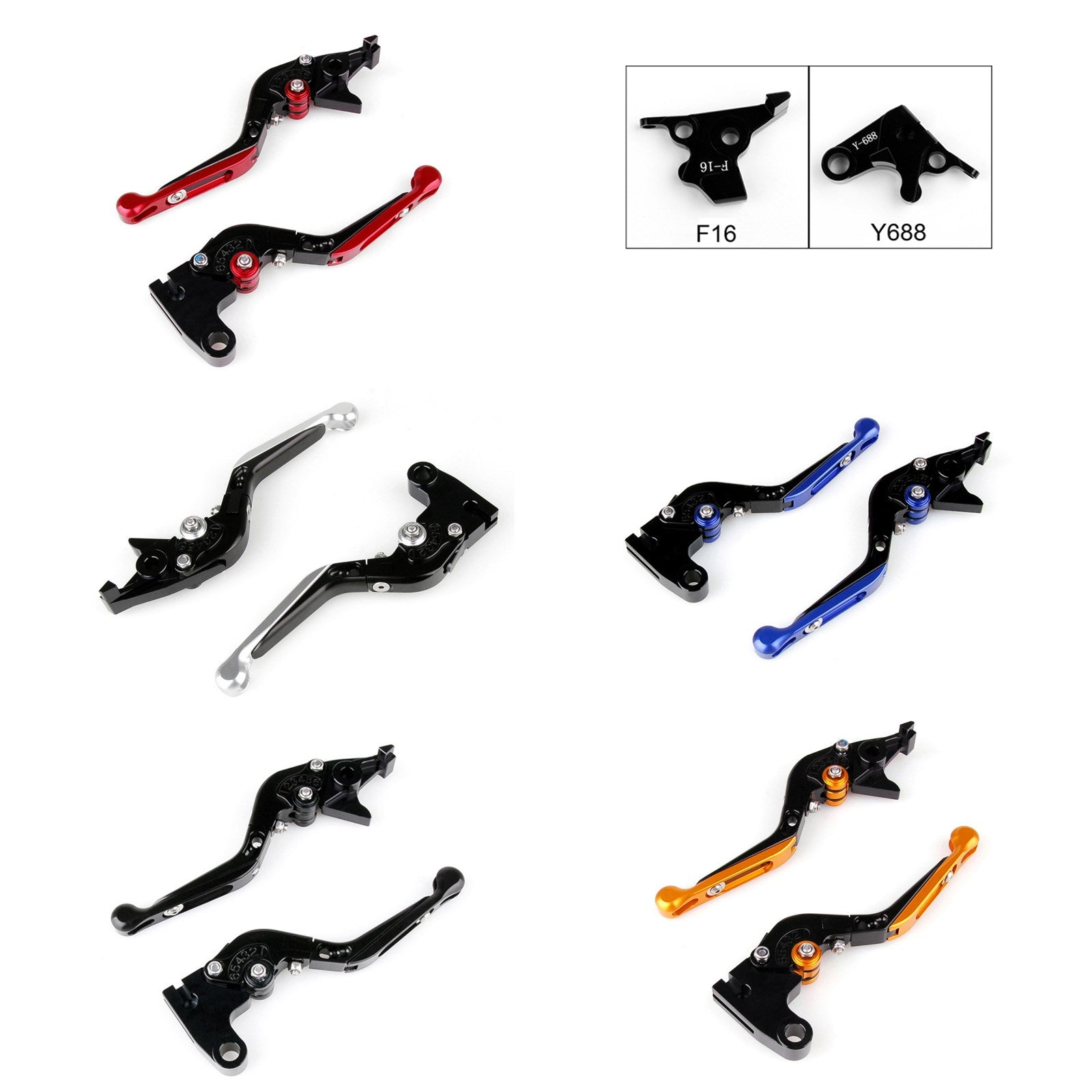 Palancas de embrague de freno extensibles plegables ajustables para Yamaha FZ1 FZ8 XJ6 FZ6
