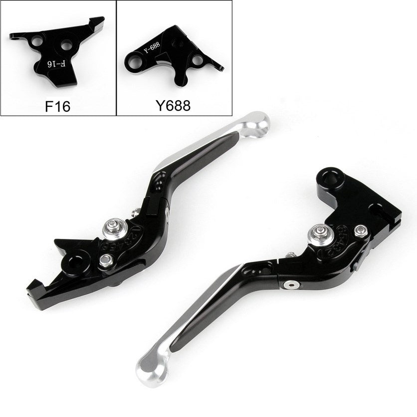 Palancas de embrague de freno extensibles plegables ajustables para Yamaha FZ1 FZ8 XJ6 FZ6