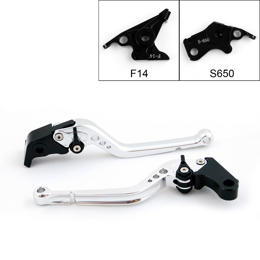 Suzuki SV650/S DL650/V-STROM 600/750 KATANA Long Brake Clutch Levers Silver