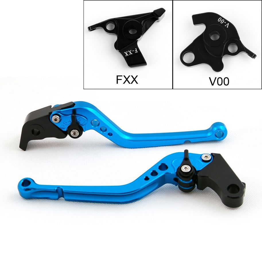 Honda VFR800 CBR1100XX/BLACKBIRD ST1300/ST1300A Leviers d'embrayage de frein bleu