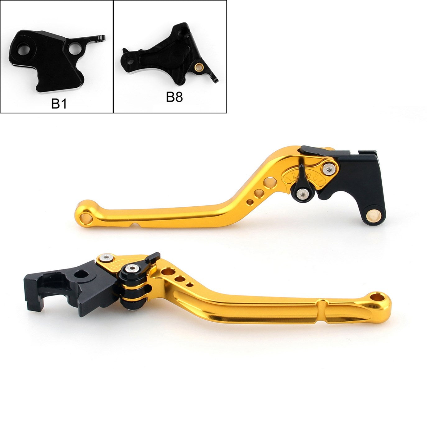 Palancas de embrague de freno largas para BMW F800S F800ST 06-13 F800GS F650GS F800R Negro