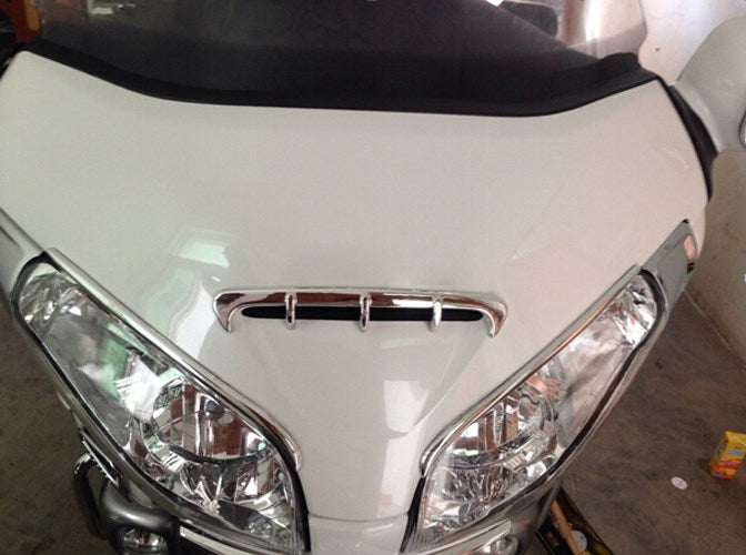 2001-2011 Honda GL1800 Goldwing Borde de cejas de carenado cromado