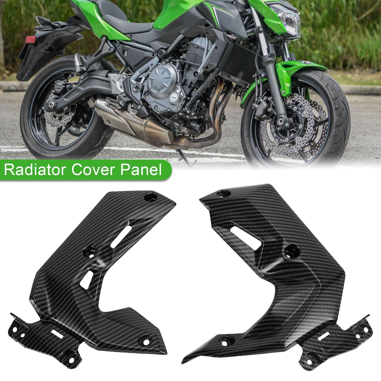 2017-2019 KAWASAKI Z650 ABS ABS PLASTIQUE RADIATEUR COUVERCE PANNEAU COURING COWL GÉNÉRIQUE
