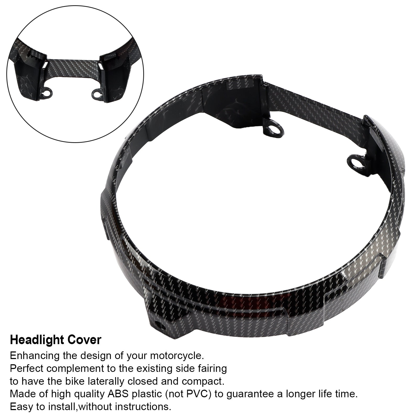 ABS Plastic Headlight Cover Fairing Cowl For Honda CB650R 2019 2020 2021 Generic