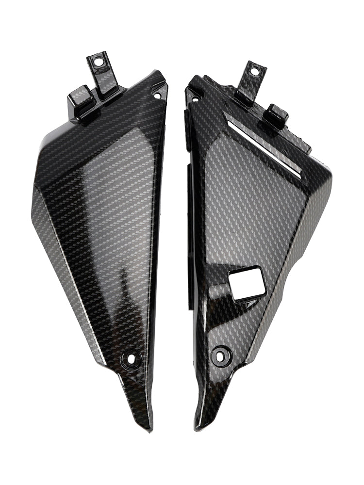 Painel de tampa lateral de carbono Capuz de carenagem para Kawasaki Z650 Ninja 650 2017-2020 genérico