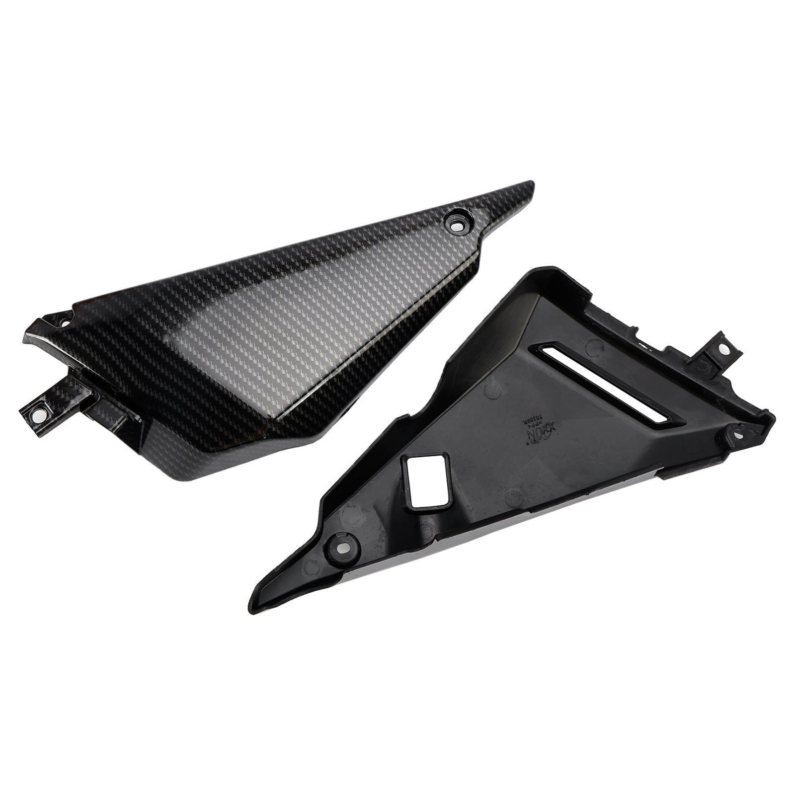 Painel de tampa lateral de carbono Capuz de carenagem para Kawasaki Z650 Ninja 650 2017-2020 genérico