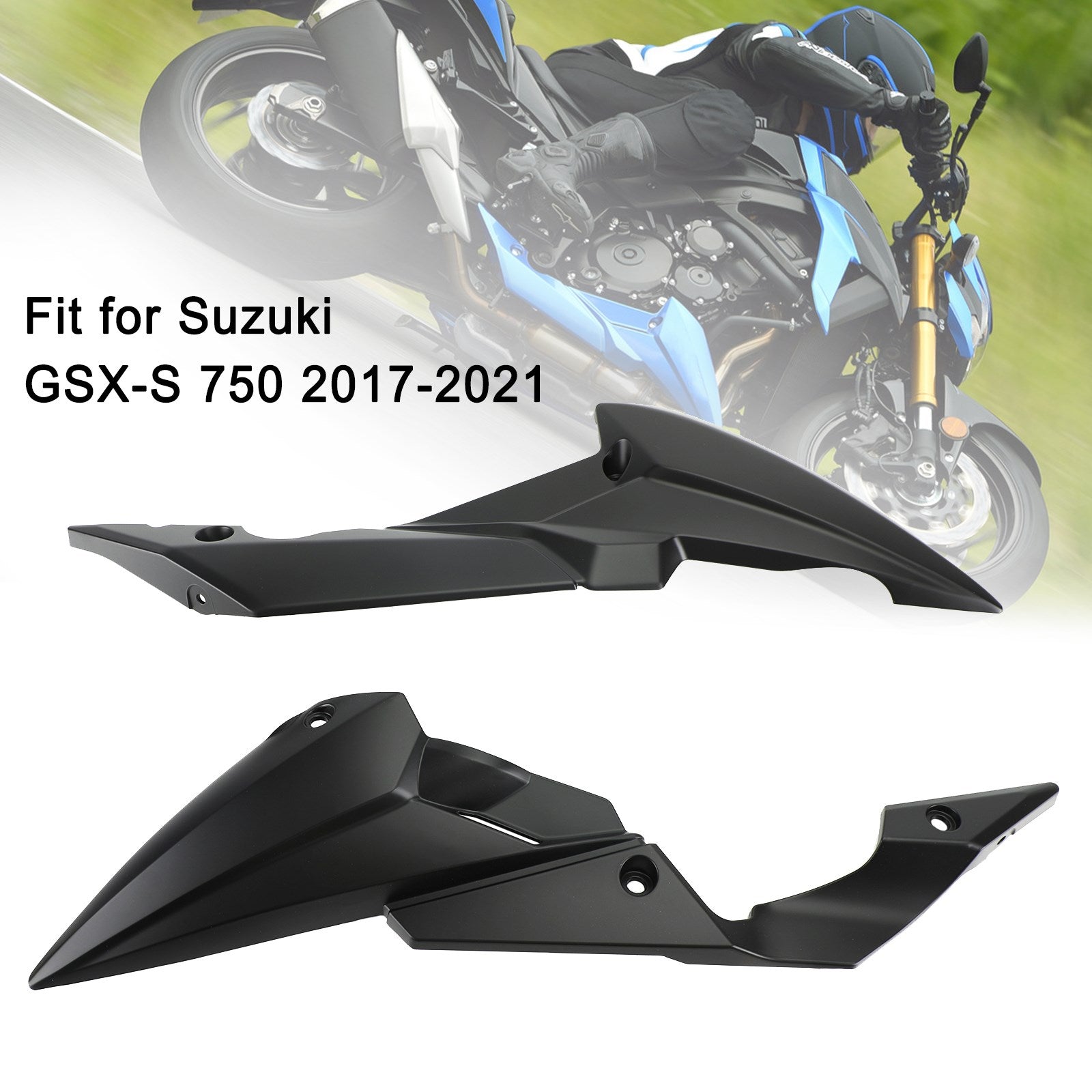 17-21 Suzuki GSXS GSX-S750 Carenado protector de cárter de aceite inferior inferior