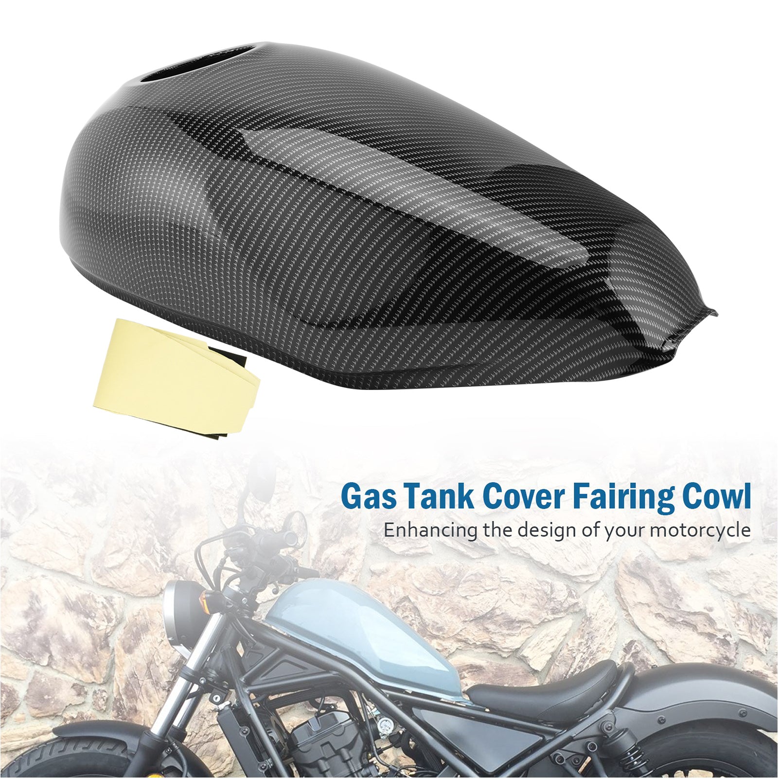Cubierta de tanque de gasolina, carenado para Honda Rebel CMX300 CMX500 2017-2022 genérico